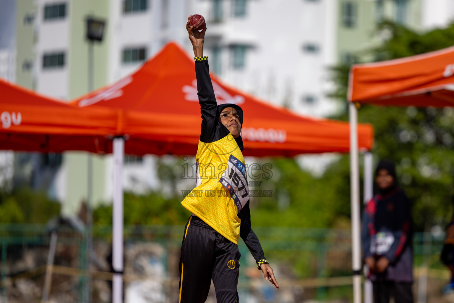 Day 1 of MWSC Interschool Athletics Championships 2024 held in Hulhumale Running Track, Hulhumale, Maldives on Saturday, 9th November 2024. 
Photos by: Hassan Simah / Images.mv