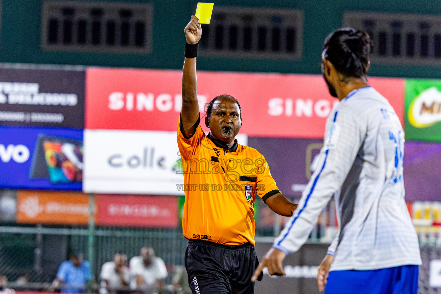 TEAM MMA vs CLUB 220 in the Semi-finals of Club Maldives Classic 2024 held in Rehendi Futsal Ground, Hulhumale', Maldives on Tuesday, 19th September 2024. 
Photos: Nausham Waheed / images.mv