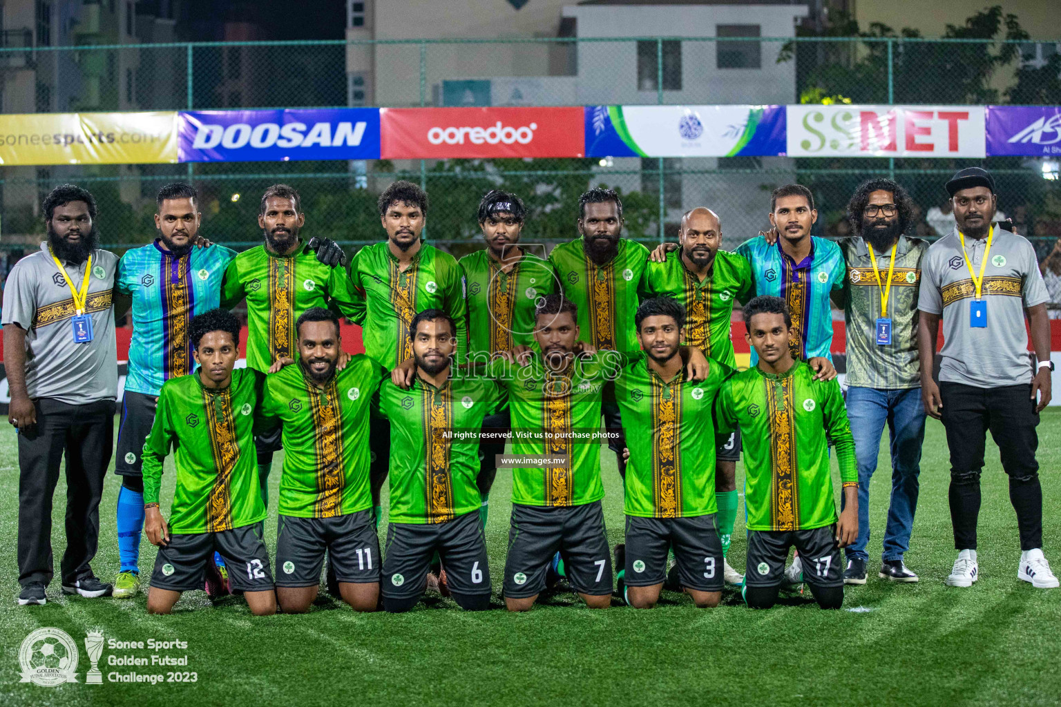 AA. Rasdhoo vs AA. Feridhoo in Day 4 of Golden Futsal Challenge 2023 on 08 February 2023 in Hulhumale, Male, Maldives