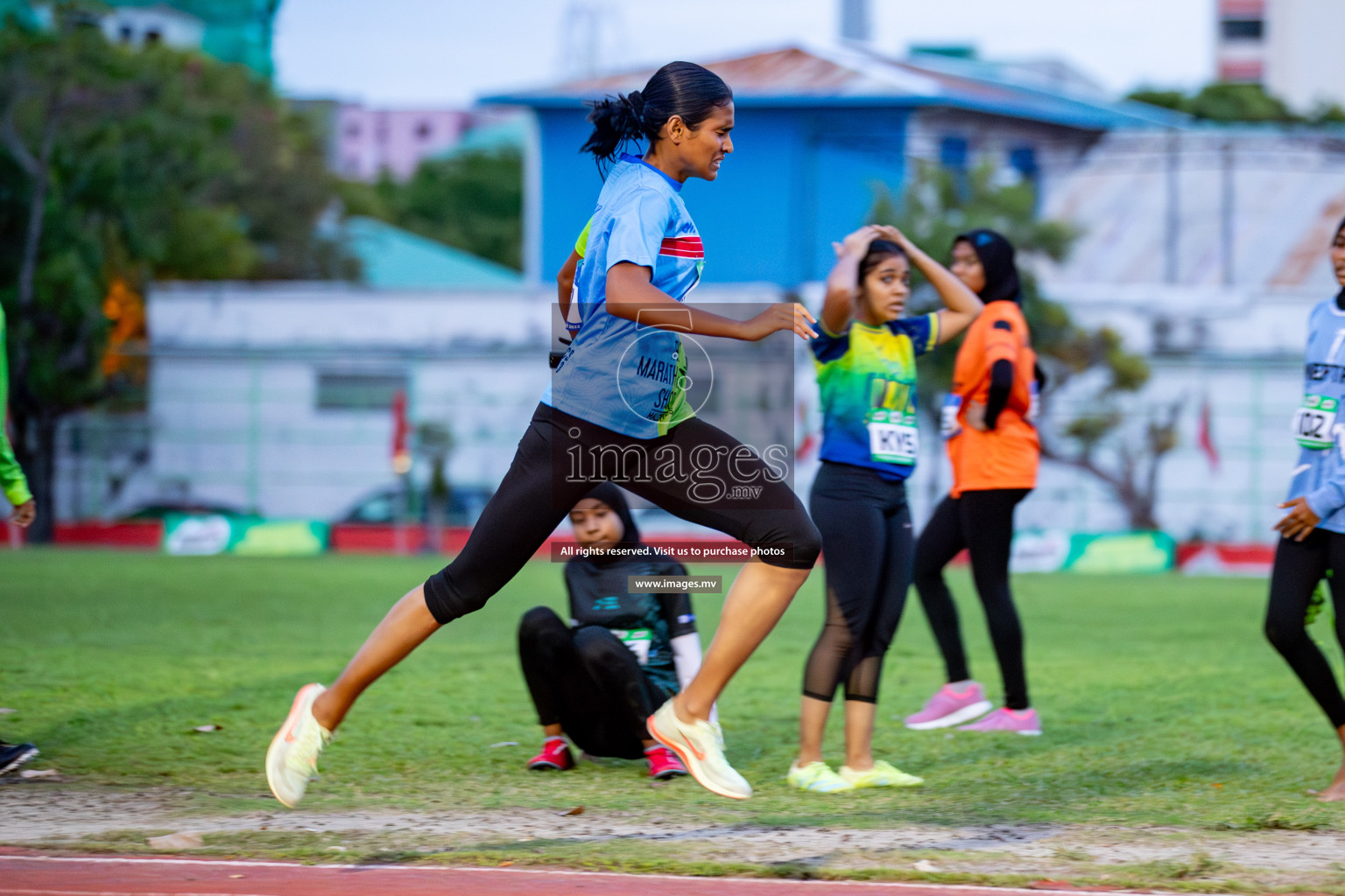 Day 2 of National Athletics Championship 2023 was held in Ekuveni Track at Male', Maldives on Friday, 24th November 2023. Photos: Hassan Simah / images.mv