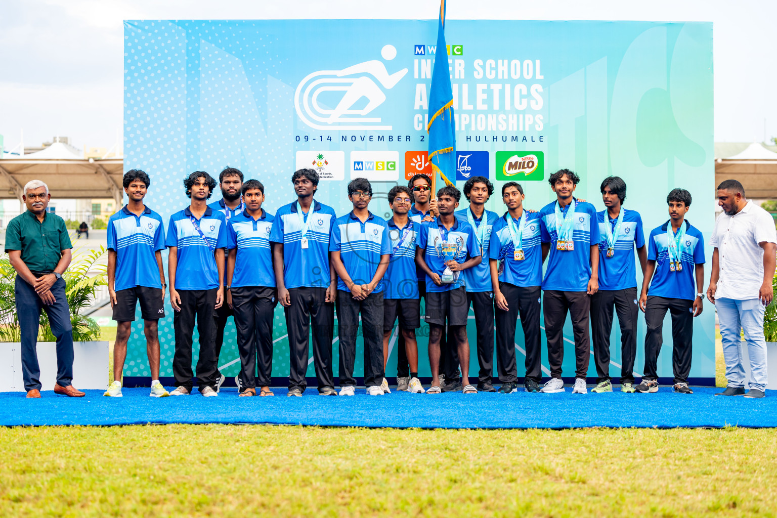 Day 6 of MWSC Interschool Athletics Championships 2024 held in Hulhumale Running Track, Hulhumale, Maldives on Thursday, 14th November 2024. Photos by: Nausham Waheed / Images.mv