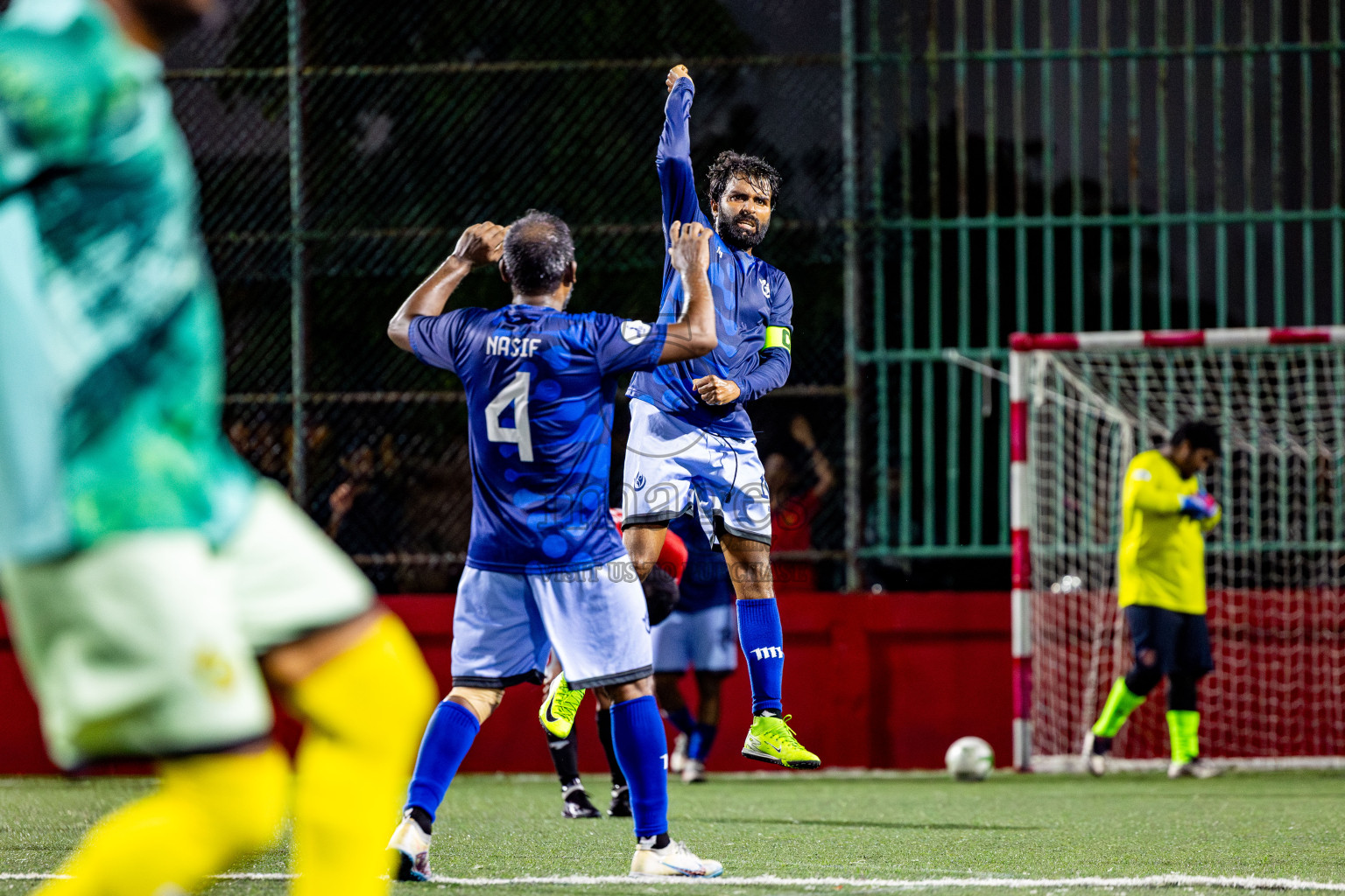 Sheesha vs Hulhumale Hospital in Day 13 of Office League 2025 was held on Monday, 28th April 2025 in Hulhumale', Maldives. Photos: Nausham Waheed / images.mv