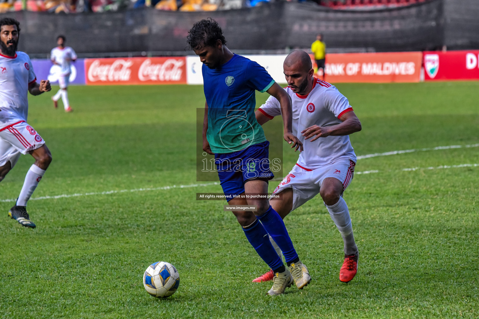 Super United Sports vs Buru Sports Club in Dhivehi Premier League Qualification 22 on 24th Aug 2022, held in National Football Stadium, Male', Maldives Photos: Nausham Waheed / Images.mv