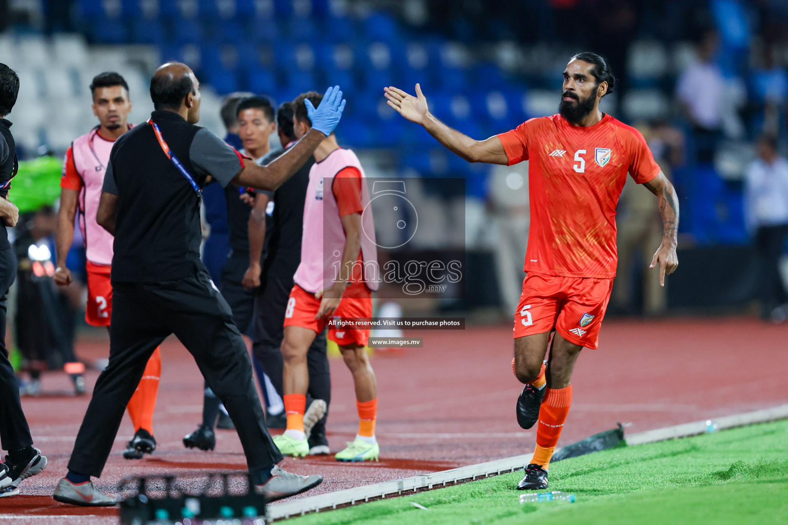 Kuwait vs India in the Final of SAFF Championship 2023 held in Sree Kanteerava Stadium, Bengaluru, India, on Tuesday, 4th July 2023. Photos: Nausham Waheed / images.mv