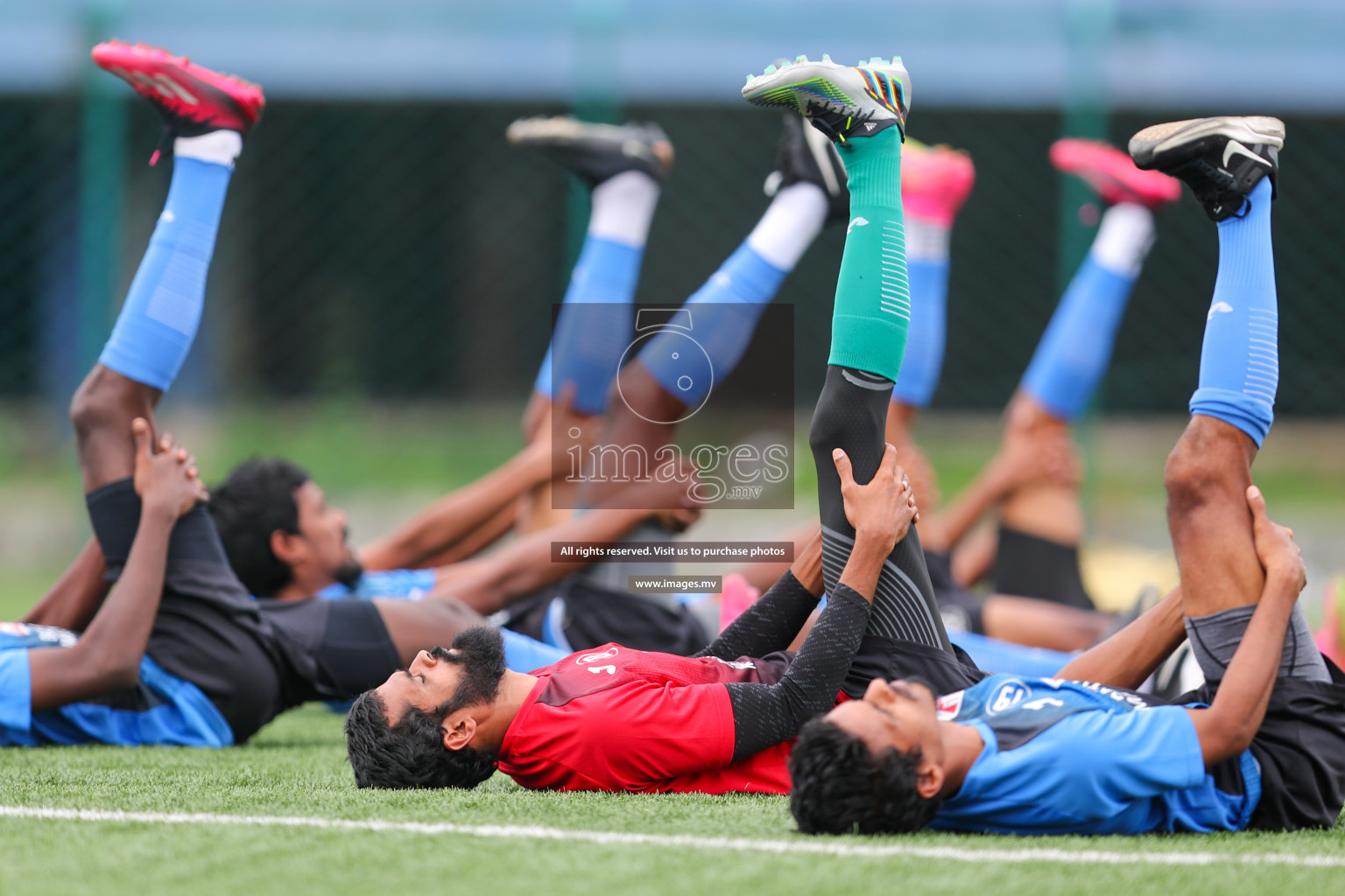 Maldives Practice Sessions on 26 June 2023 before their match in Bangabandhu SAFF Championship 2023 held in Bengaluru Football Ground