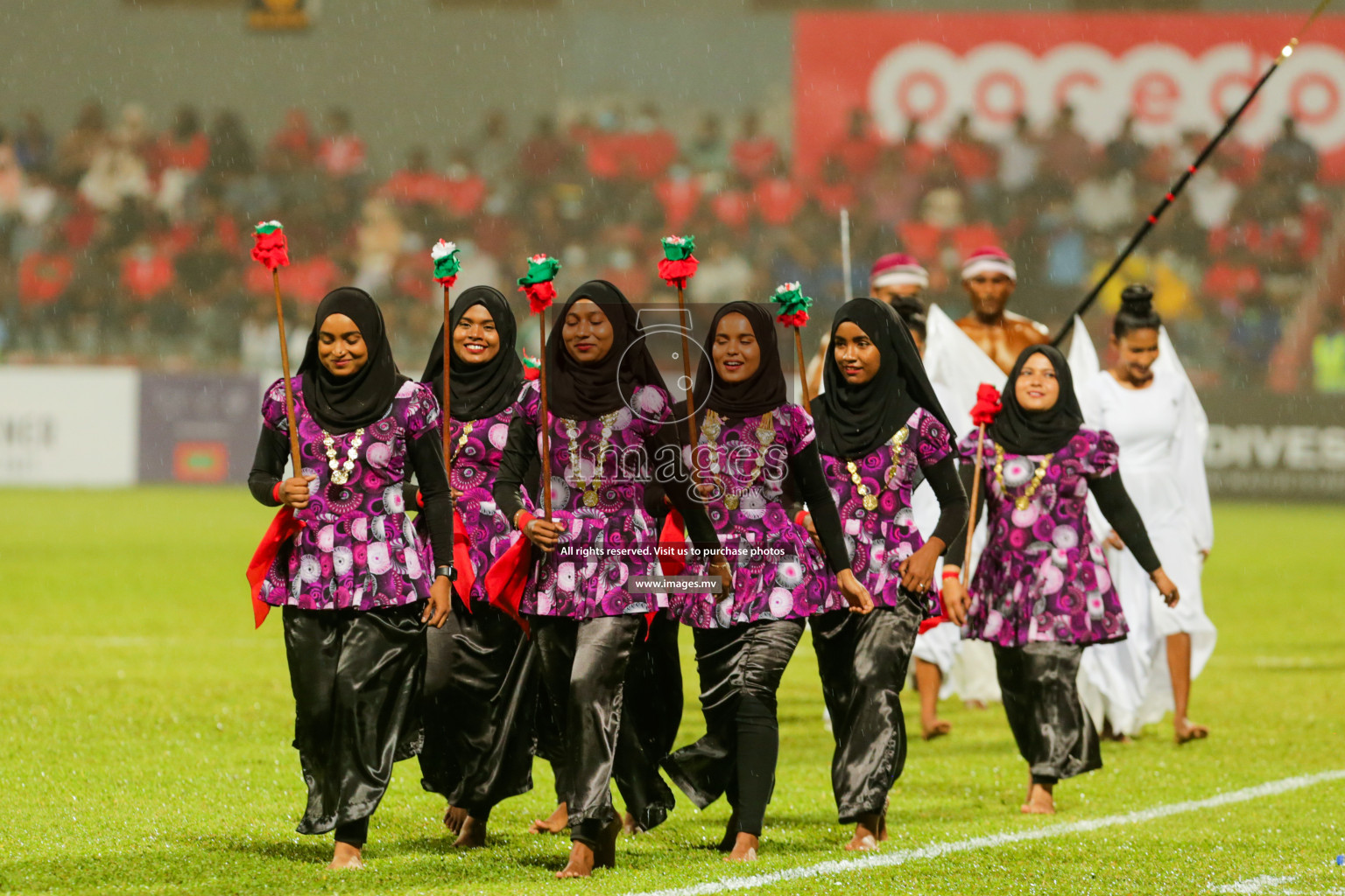 Opening Ceremony of SAFF Championship 2021 held on 1st October 2021 in Galolhu National Stadium, Male', Maldives