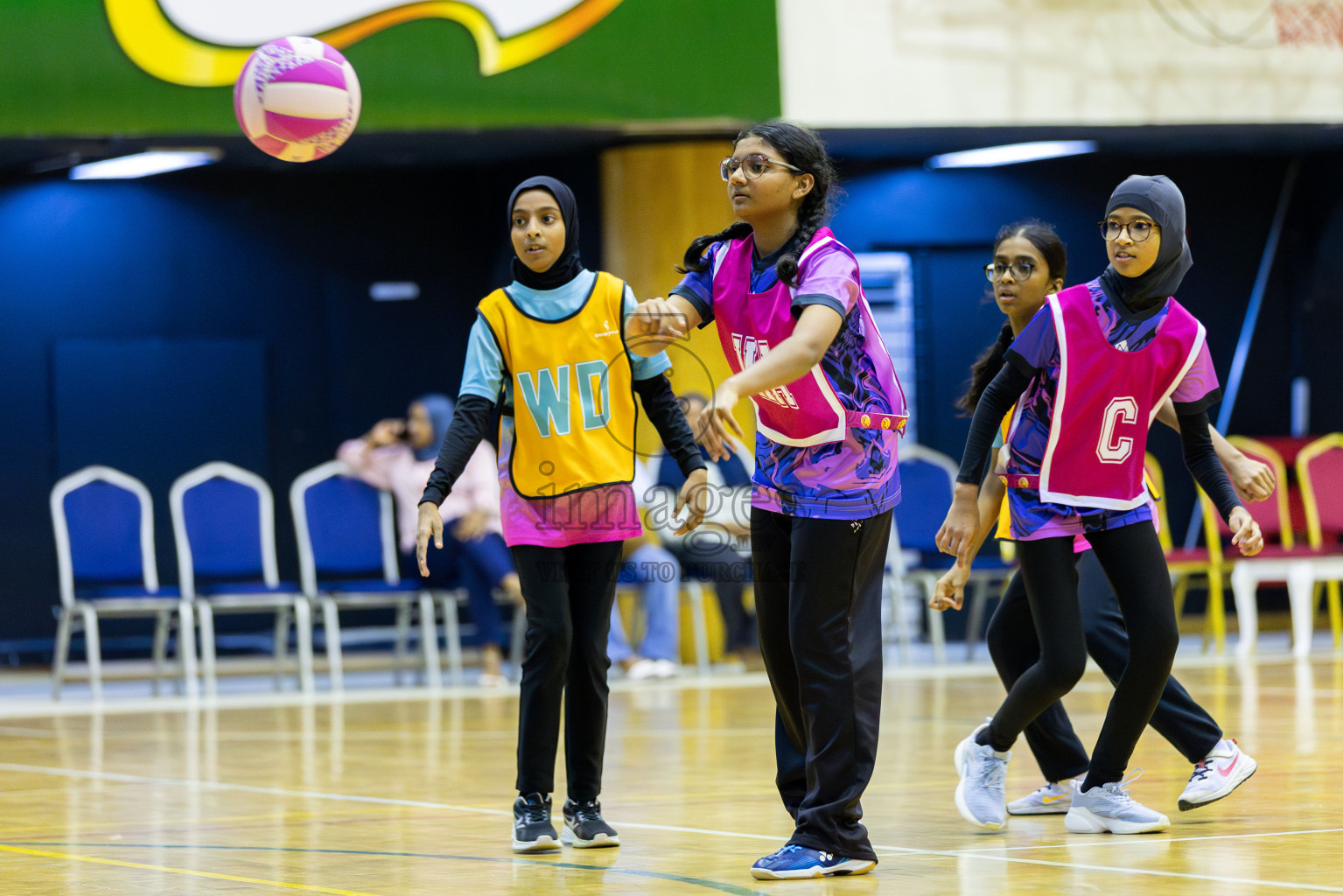 Netkids B vs N Sports academy B (U13) in Day 1 of 3rd Junior Championship - Netball association of Maldives, held at Social Center on 19th January 2025 . Photos by Shuu Abdul Sattar / Images.mv