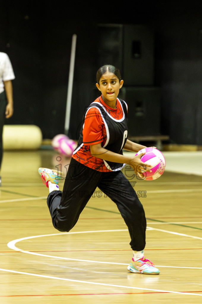 Young Netters A vs AIS Netball Academy in Day 5 of 3rd Netball Junior Championship, held at Social Center on Thursday 23rd January 2025 . Photos: Shuu Abdul Sattar / images.mv