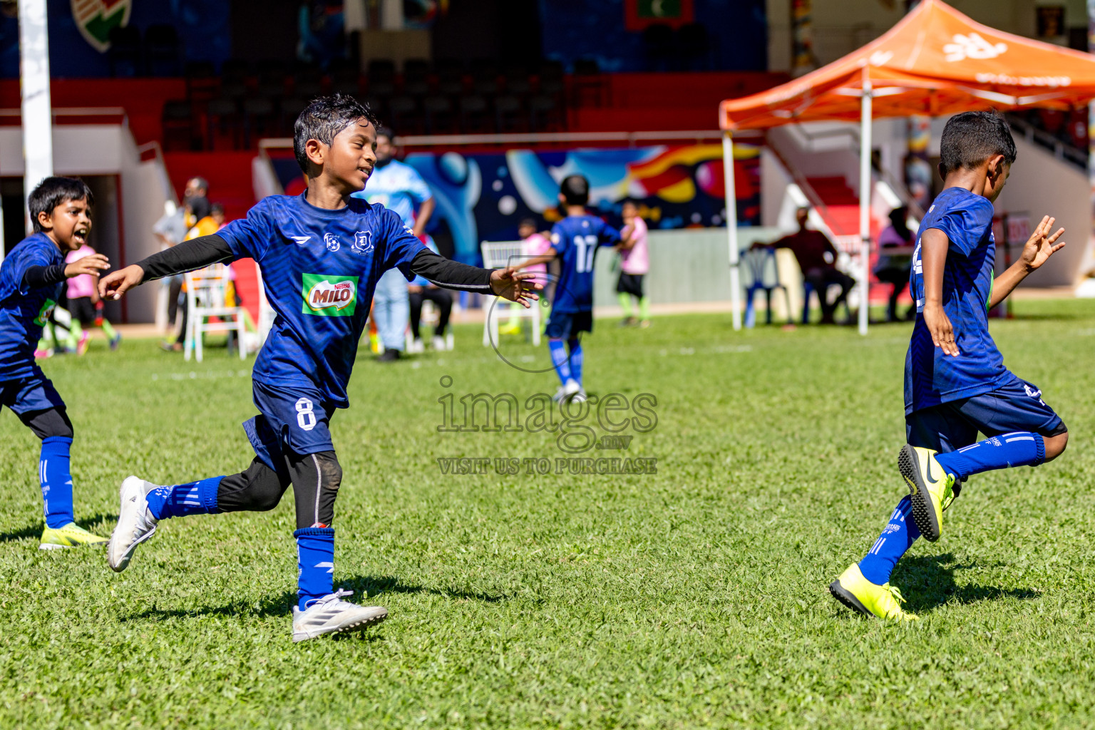 Day 1 of MILO Kids Football Fiesta was held at National Stadium in Male', Maldives on Friday, 23rd February 2024. 
Photos: Hassan Simah / images.mv