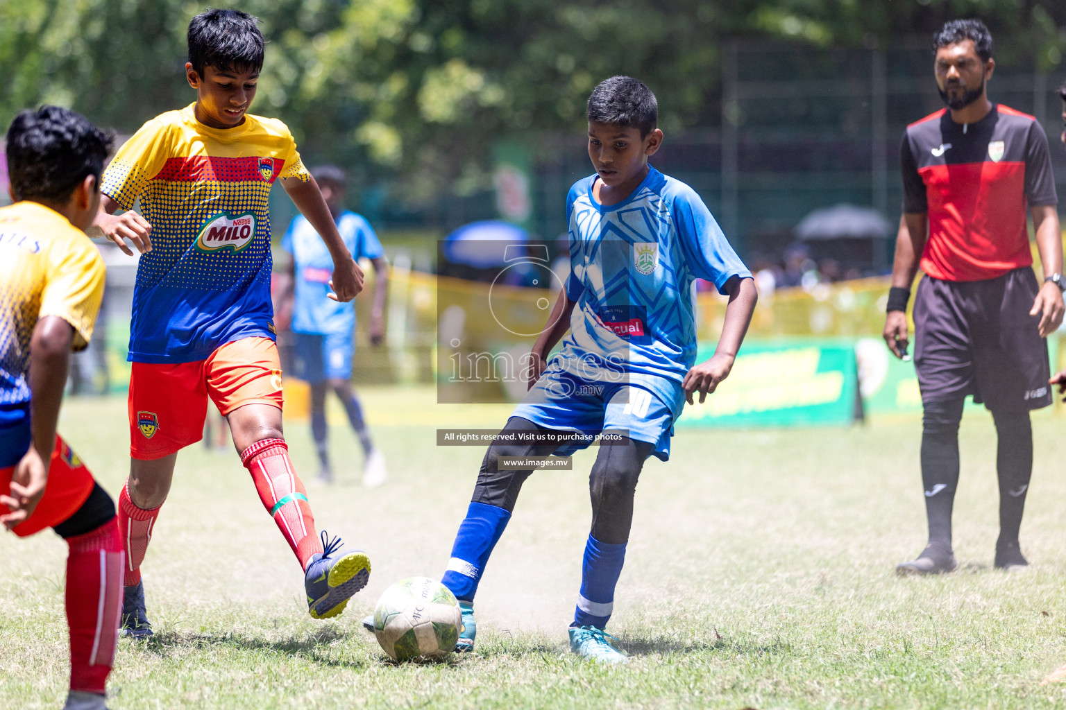 Day 2 of MILO Academy Championship 2023 (U12) was held in Henveiru Football Grounds, Male', Maldives, on Saturday, 19th August 2023. Photos: Nausham Waheedh / images.mv