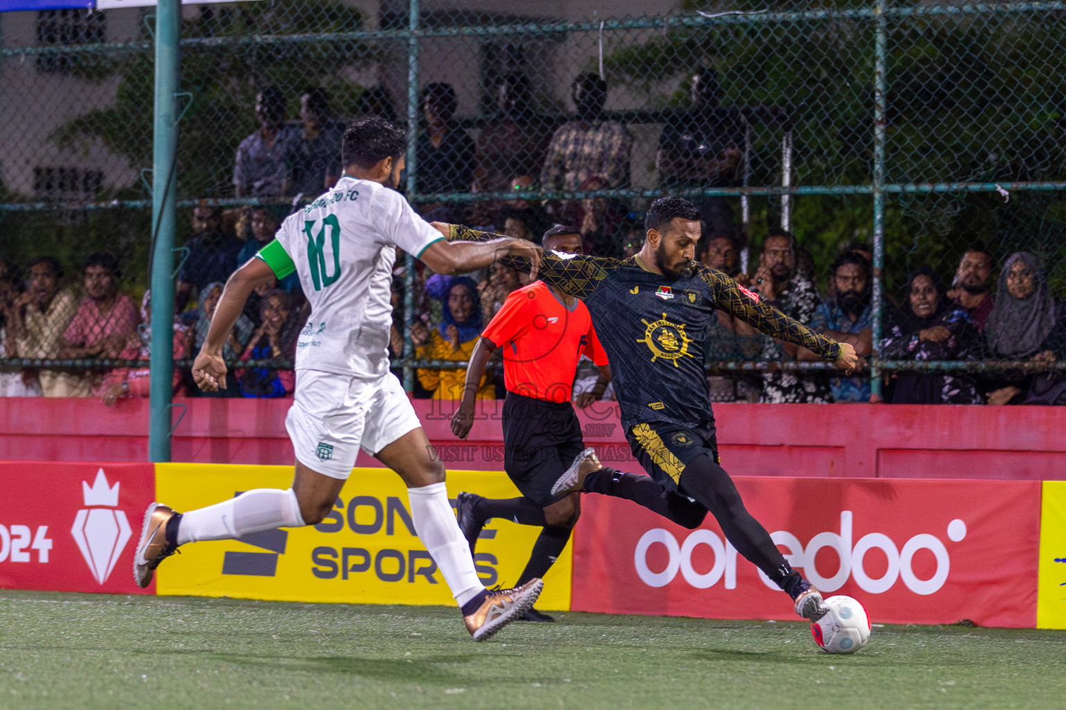 HA Muraidhoo vs HA Maarandhoo in Day 5 of Golden Futsal Challenge 2024 was held on Friday, 19th January 2024, in Hulhumale', Maldives Photos: Mohamed Mahfooz Moosa / images.mv