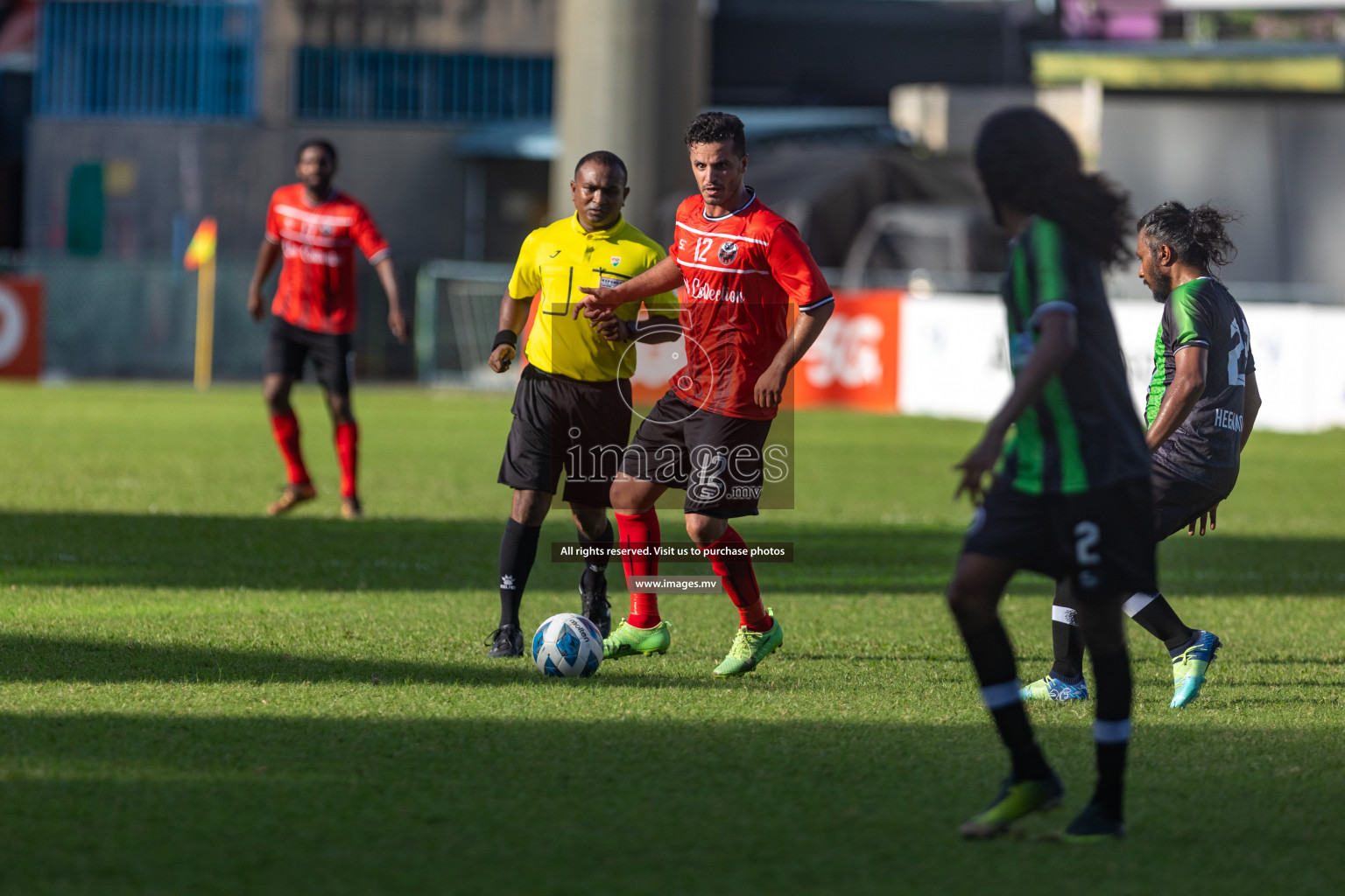 Biss Buru Sports vs JJ Sports Club  in 2nd Division 2022 on 14th July 2022, held in National Football Stadium, Male', Maldives Photos: Hassan Simah / Images.mv