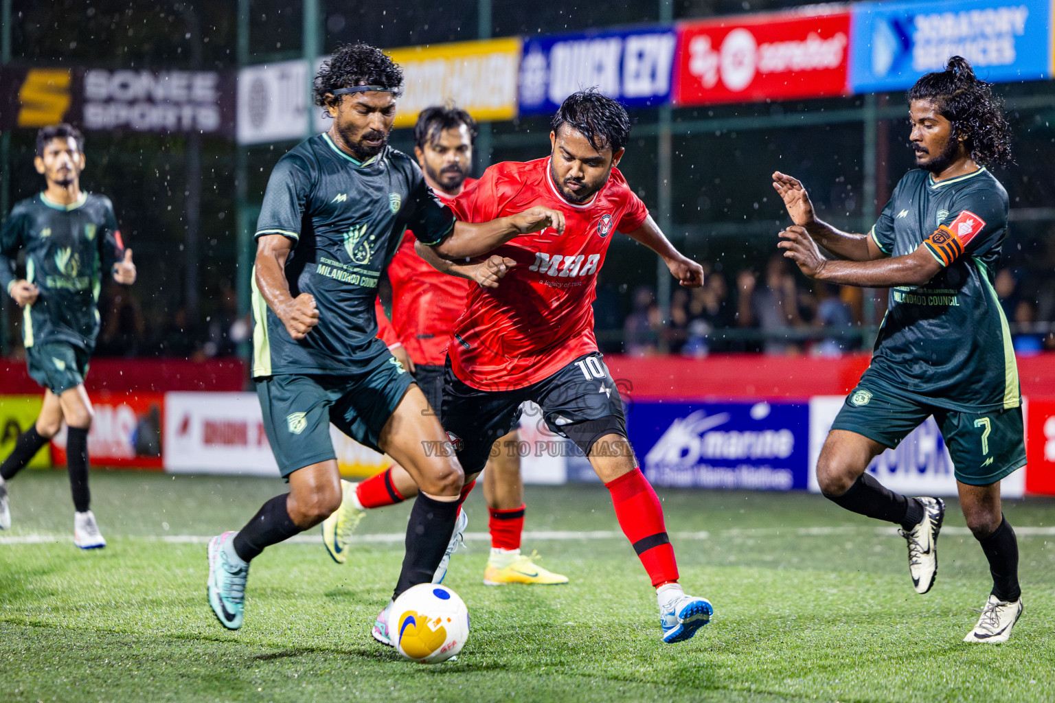 Sh Milandhoo VS Sh Maroshi in Day 6 of Golden Futsal Challenge 2025 on Friday, 6th January 2025, in Hulhumale', Maldives Photos: Nausham Waheed / images.mv