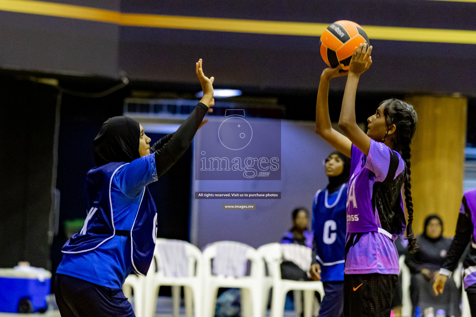 Day 8 of 24th Interschool Netball Tournament 2023 was held in Social Center, Male', Maldives on 3rd November 2023. Photos: Hassan Simah, Nausham Waheed / images.mv