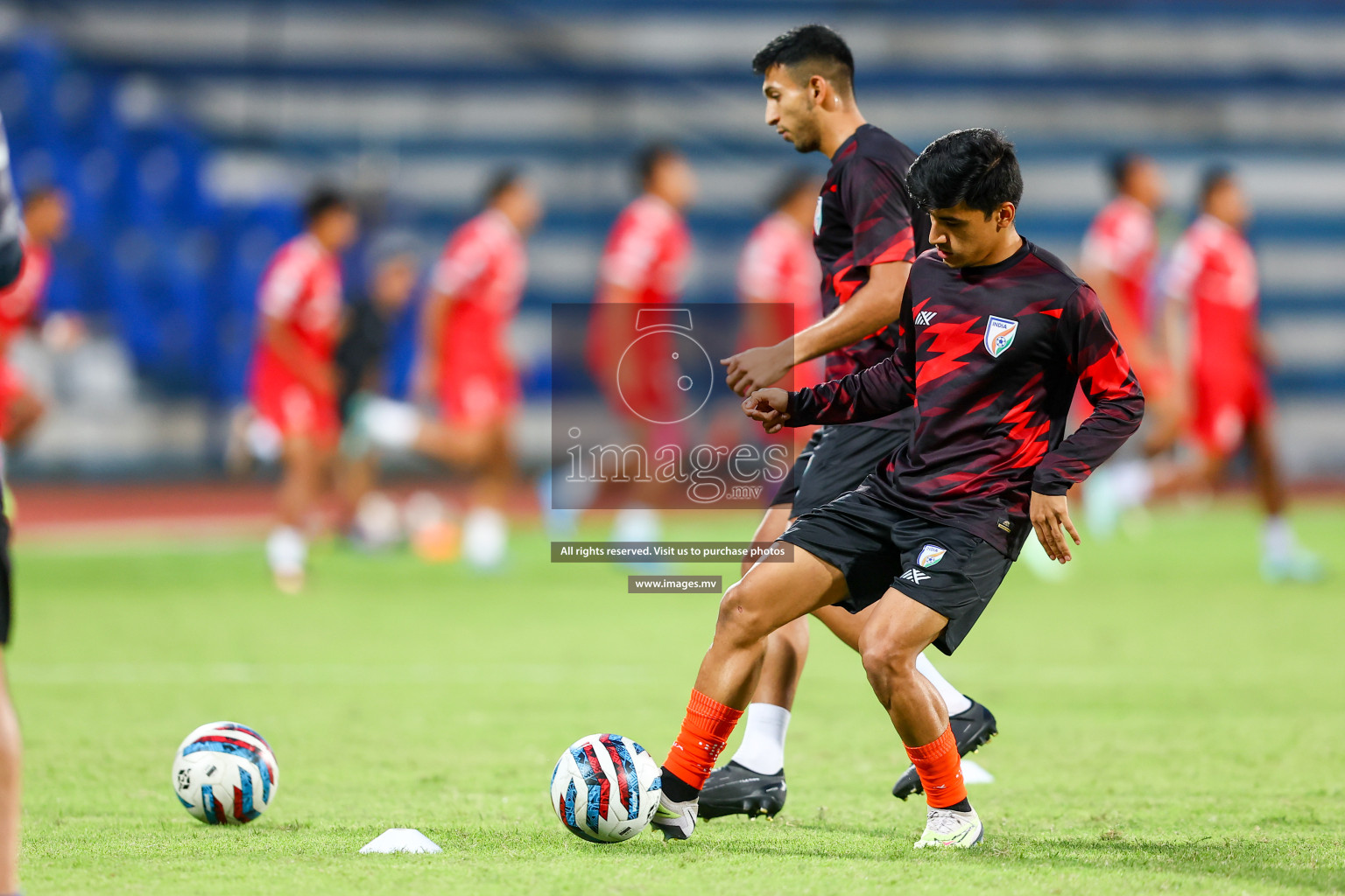 Nepal vs India in SAFF Championship 2023 held in Sree Kanteerava Stadium, Bengaluru, India, on Saturday, 24th June 2023. Photos: Nausham Waheed, Hassan Simah / images.mv