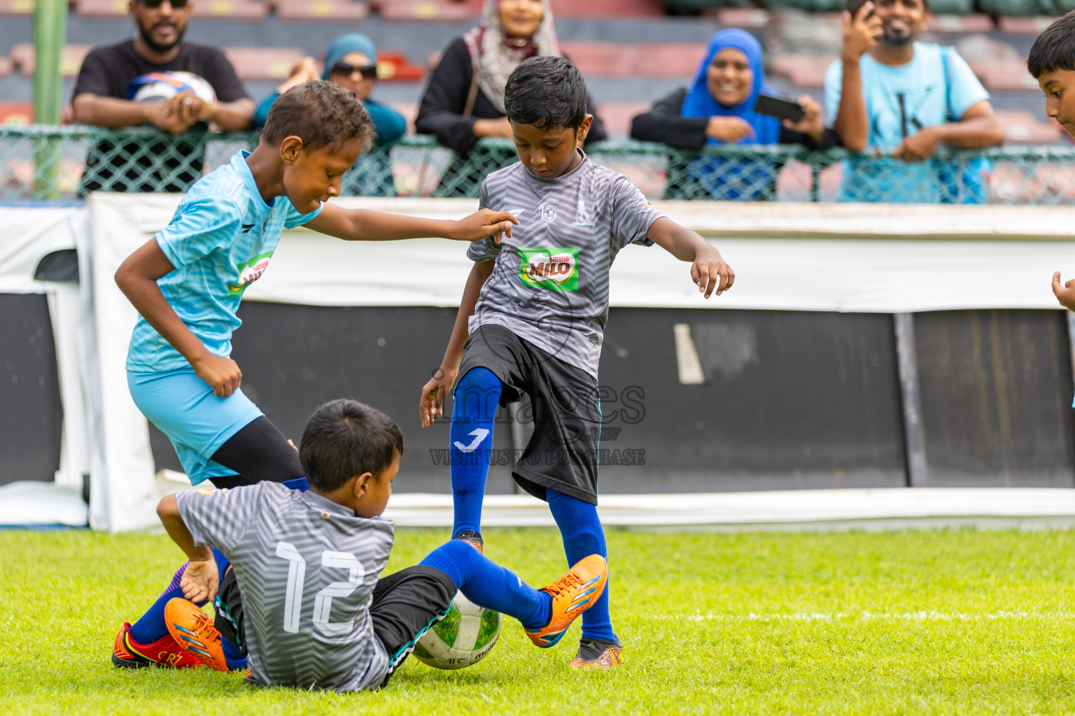 Day 2 of MILO Kids Football Fiesta was held at National Stadium in Male', Maldives on Saturday, 24th February 2024.