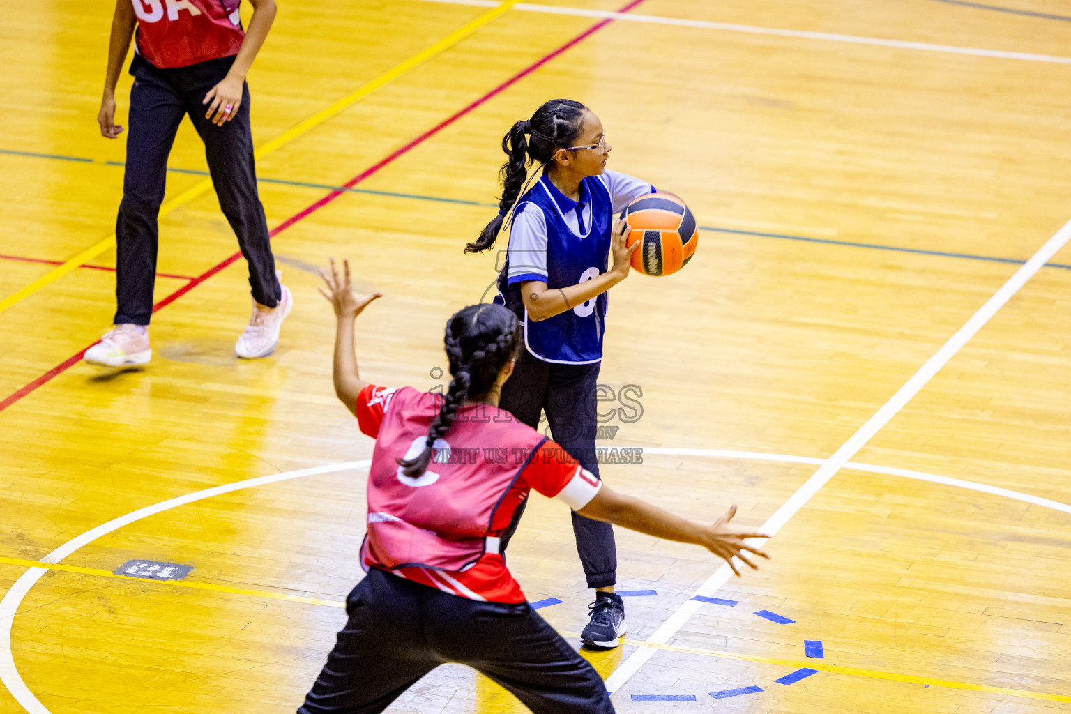 Day 8 of 25th Inter-School Netball Tournament was held in Social Center at Male', Maldives on Sunday, 18th August 2024. Photos: Nausham Waheed / images.mv