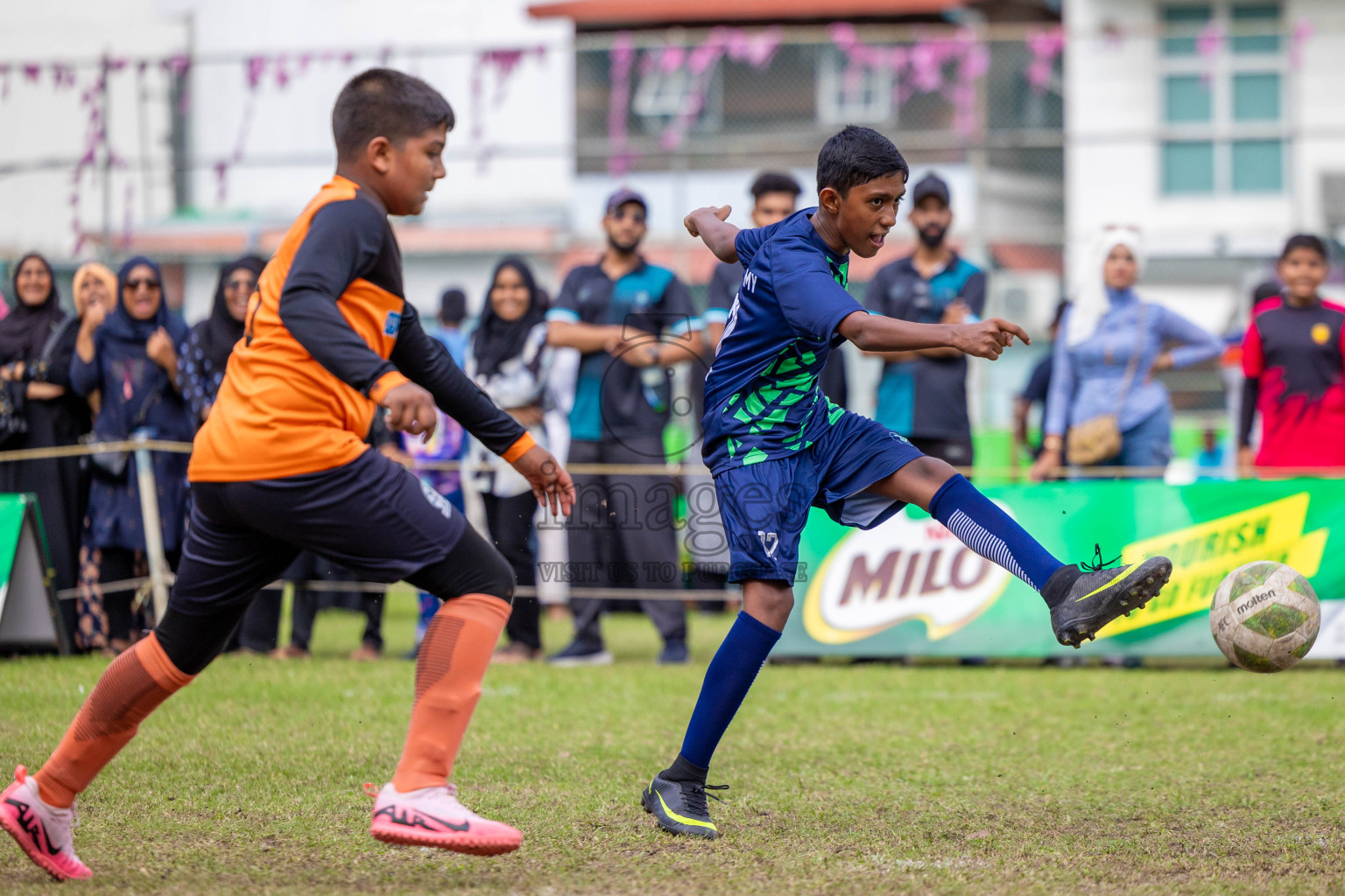 Day 1 of MILO Academy Championship 2024 - U12 was held at Henveiru Grounds in Male', Maldives on Thursday, 4th July 2024. Photos: Shuu Abdul Sattar / images.mv