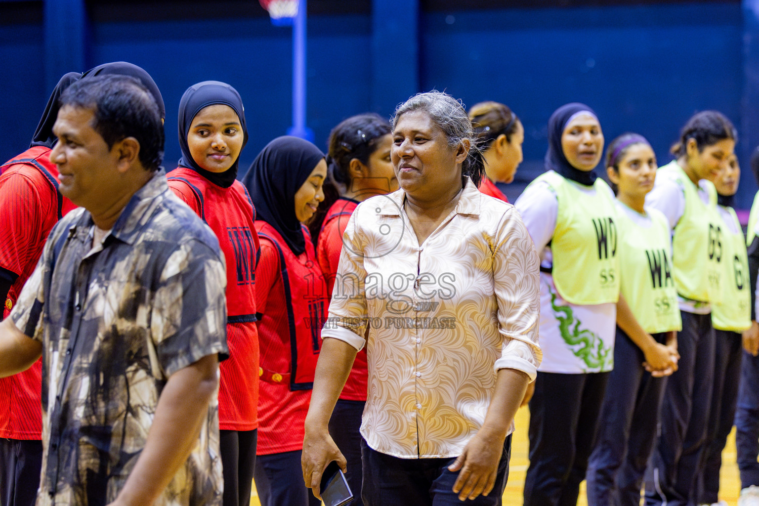 Matrix vs Club green streets in 1st division Final of National Netball Tournament 2025 held in Social Center at Male', Maldives on Thursday, 29th May 2025. Photos: Nausham Waheed / images.mv