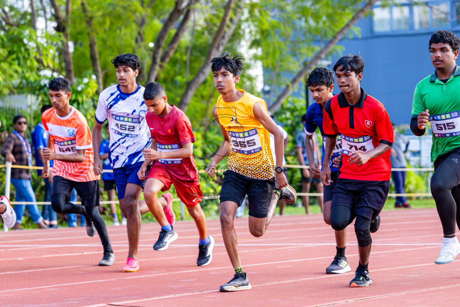 Day 3 of MWSC Interschool Athletics Championships 2024 held in Hulhumale Running Track, Hulhumale, Maldives on Monday, 11th November 2024. Photos by: Nausham Waheed / Images.mv