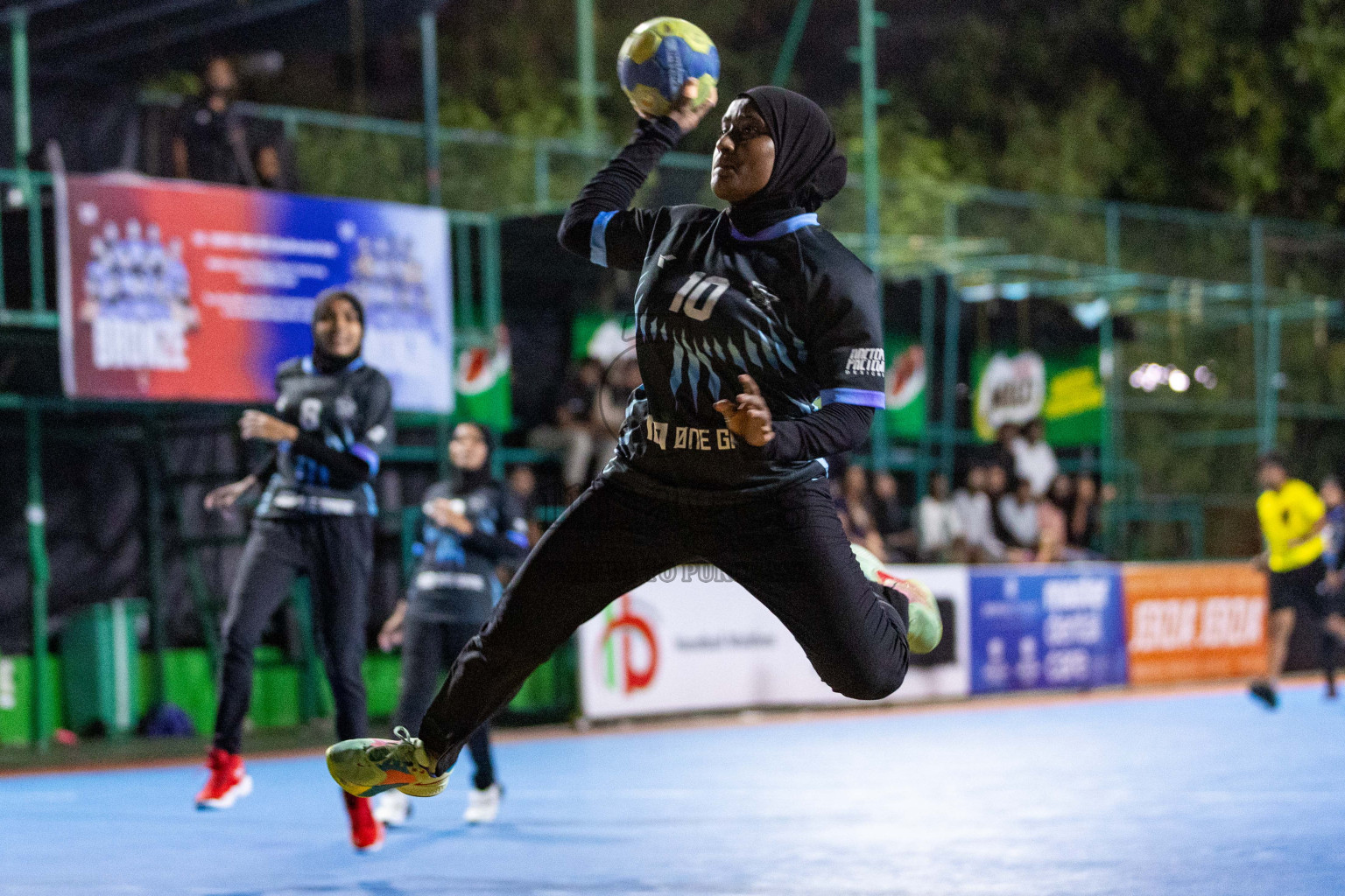 Day 18 of 10th National Handball Tournament 2023, held in Handball ground, Male', Maldives on Sunday, 17th December 2023 Photos: Nausham Waheed/ Images.mv