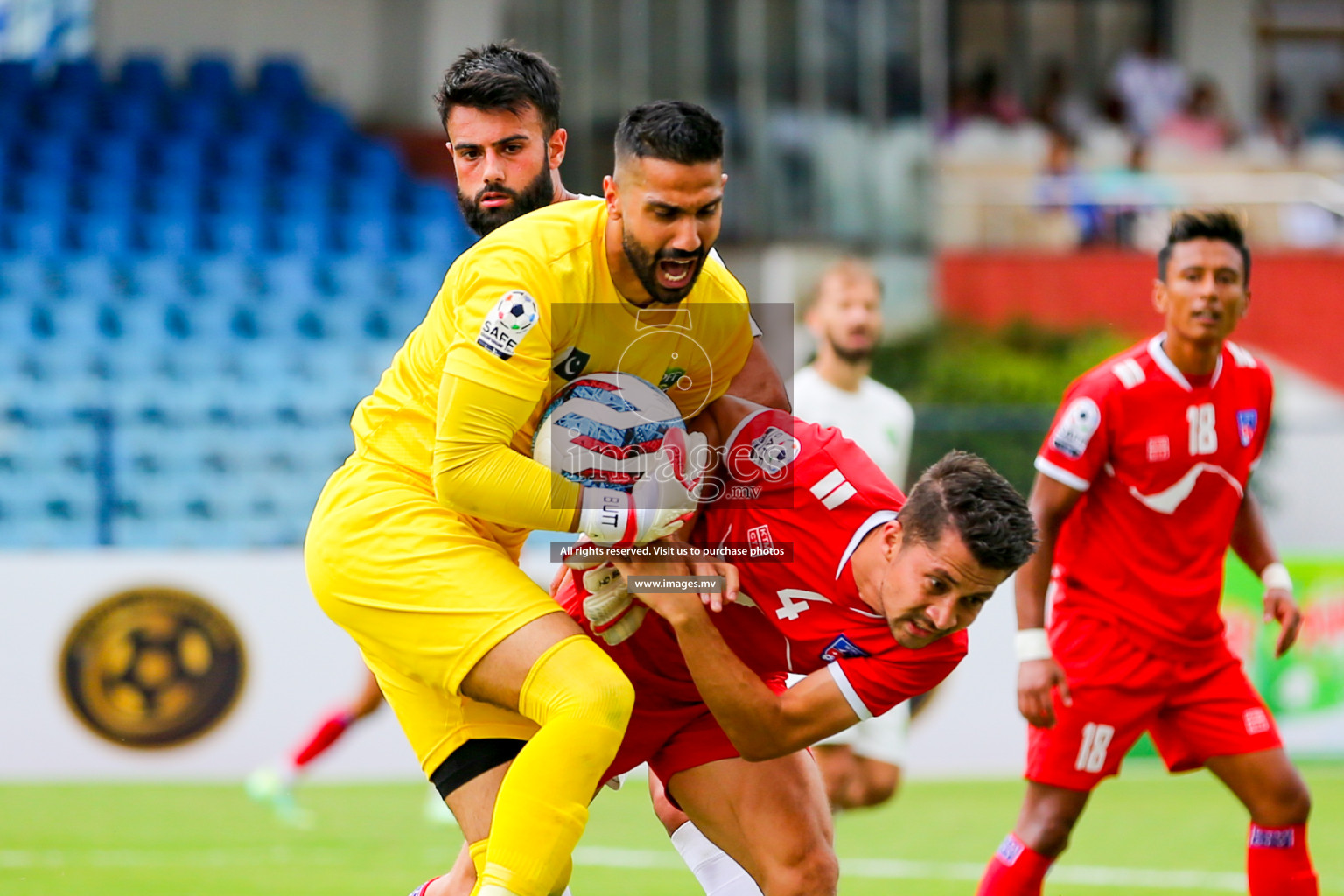 Nepal vs Pakistan in SAFF Championship 2023 held in Sree Kanteerava Stadium, Bengaluru, India, on Tuesday, 27th June 2023. Photos: Nausham Waheed, Hassan Simah / images.mv