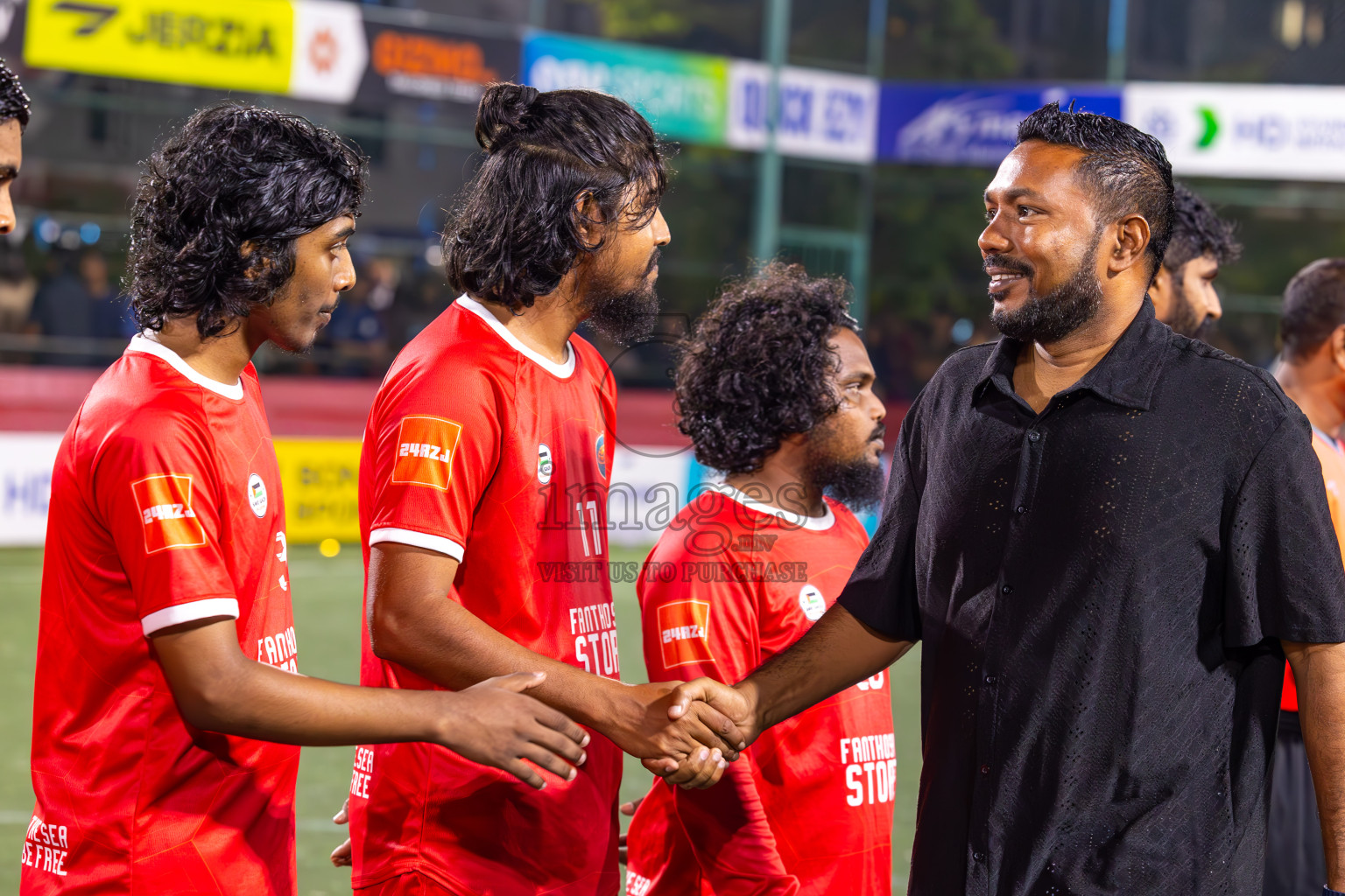 F Dharanboodhoo vs F Bilehdhoo in Day 24 of Golden Futsal Challenge 2024 was held on Wednesday , 7th February 2024 in Hulhumale', Maldives
Photos: Ismail Thoriq / images.mv