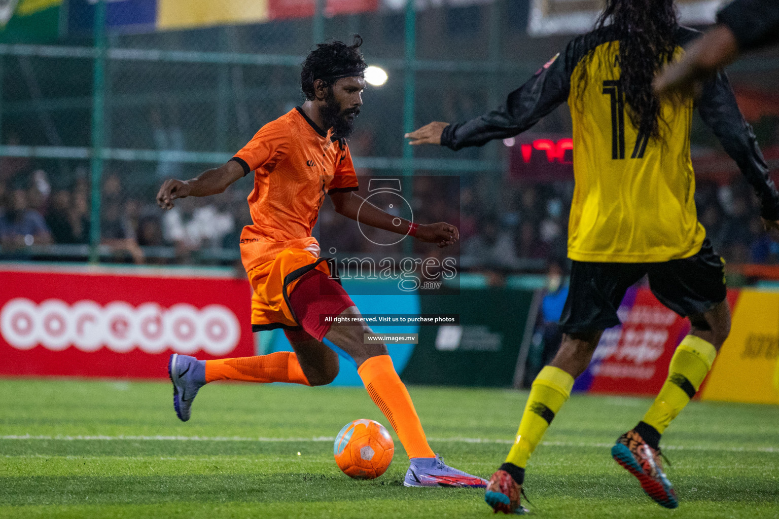 RRC Vs FSM in the Semi Finals of Club Maldives 2021 held in Hulhumale, Maldives on 19 December 2021. Photos: Ismail Thoriq / images.mv