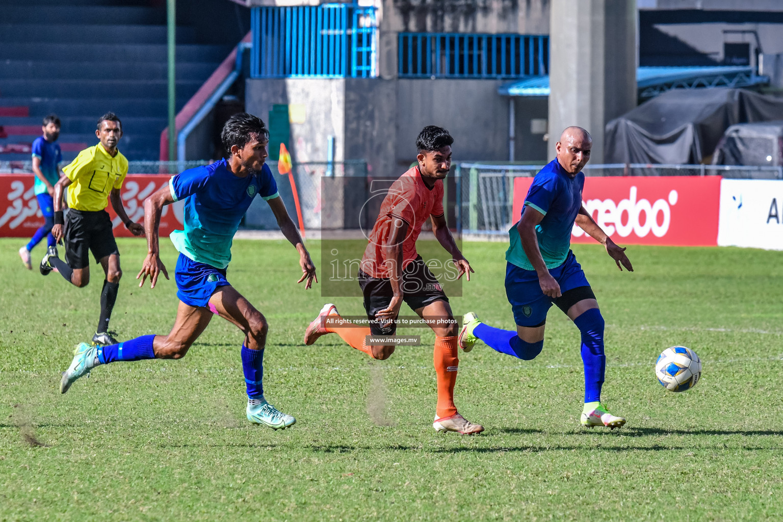 Club Eagles vs Super United sports in the FA Cup 2022 on 15th Aug 2022, held in National Football Stadium, Male', Maldives Photos: Nausham Waheed / Images.mv