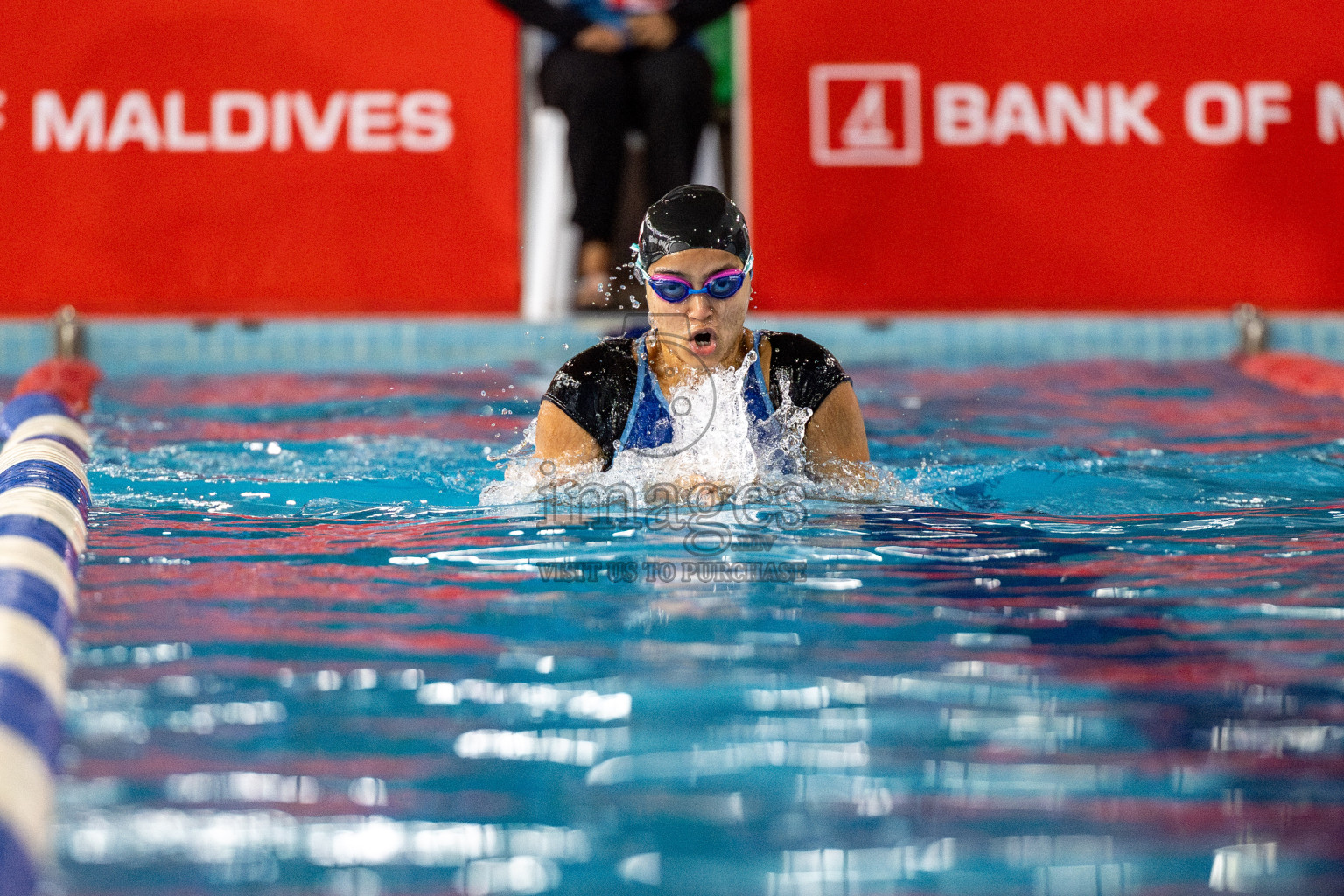 Day 5 of National Swimming Competition 2024 held in Hulhumale', Maldives on Tuesday, 17th December 2024. 
Photos: Hassan Simah / images.mv