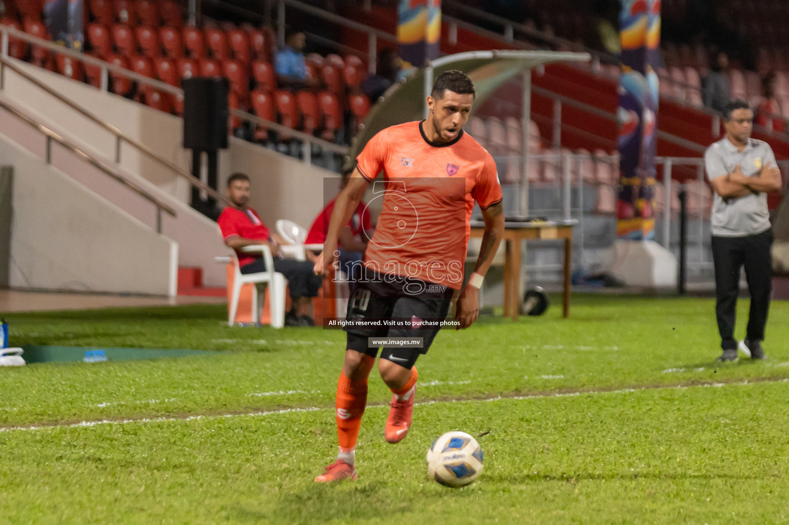 Club Eagles vs United Victory in Ooredoo Dhivehi Premier League 2021/22 on 07 July 2022, held in National Football Stadium, Male', Maldives