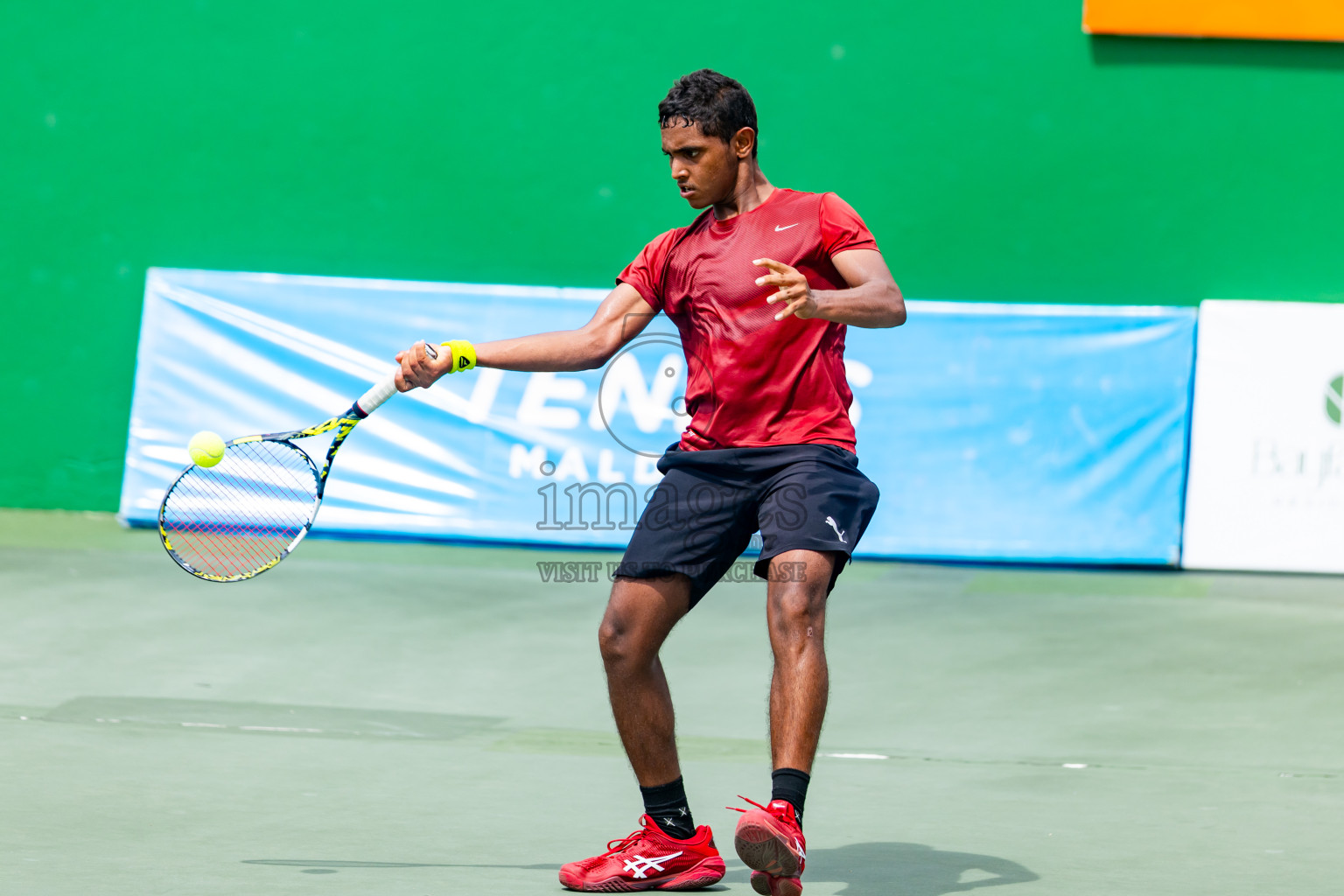 Day 5 of ATF Maldives Junior Open Tennis was held in Male' Tennis Court, Male', Maldives on Monday, 16th December 2024. Photos: Nausham Waheed/ images.mv