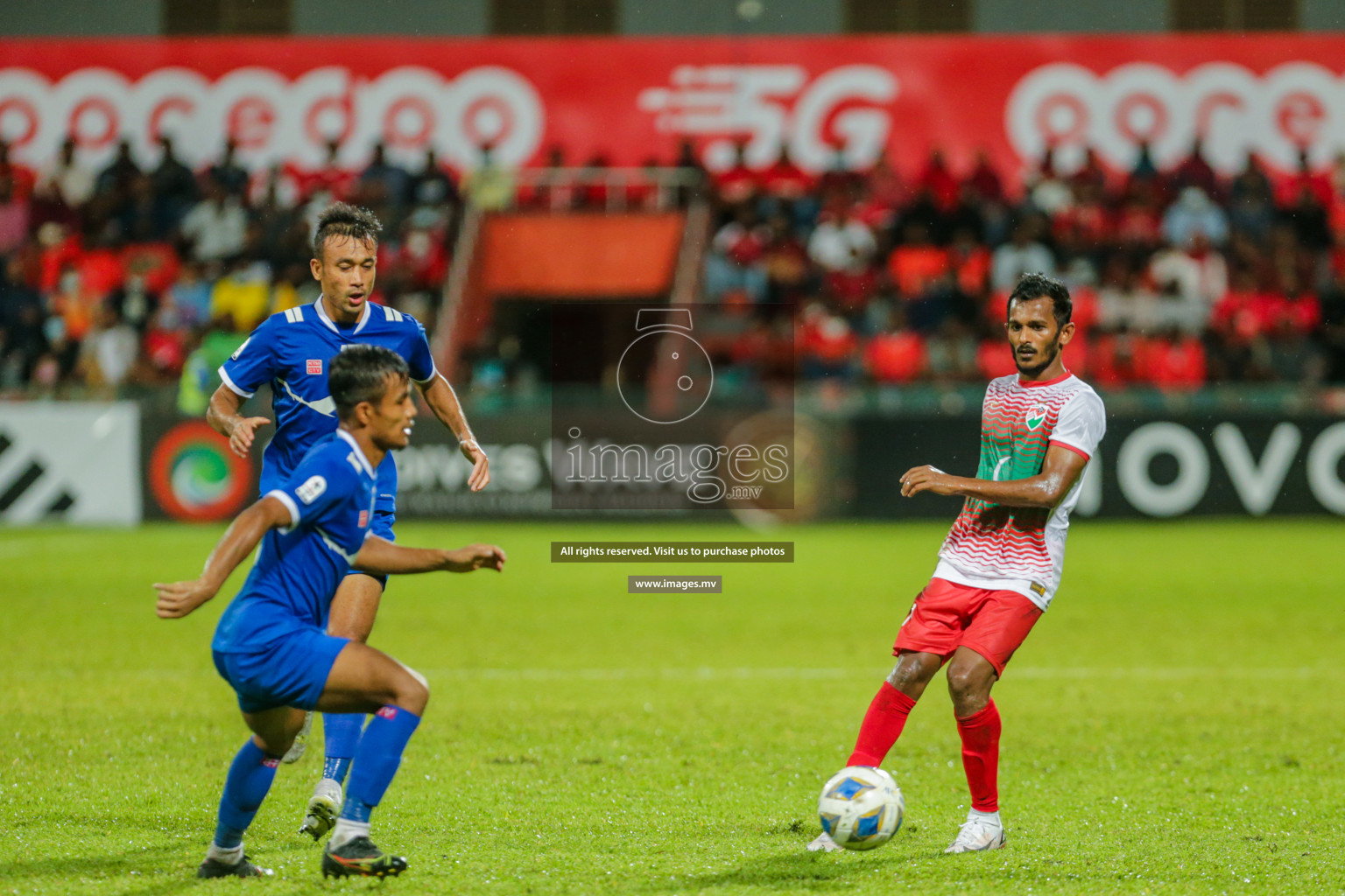 Maldives vs Nepal in SAFF Championship 2021 held on 1st October 2021 in Galolhu National Stadium, Male', Maldives