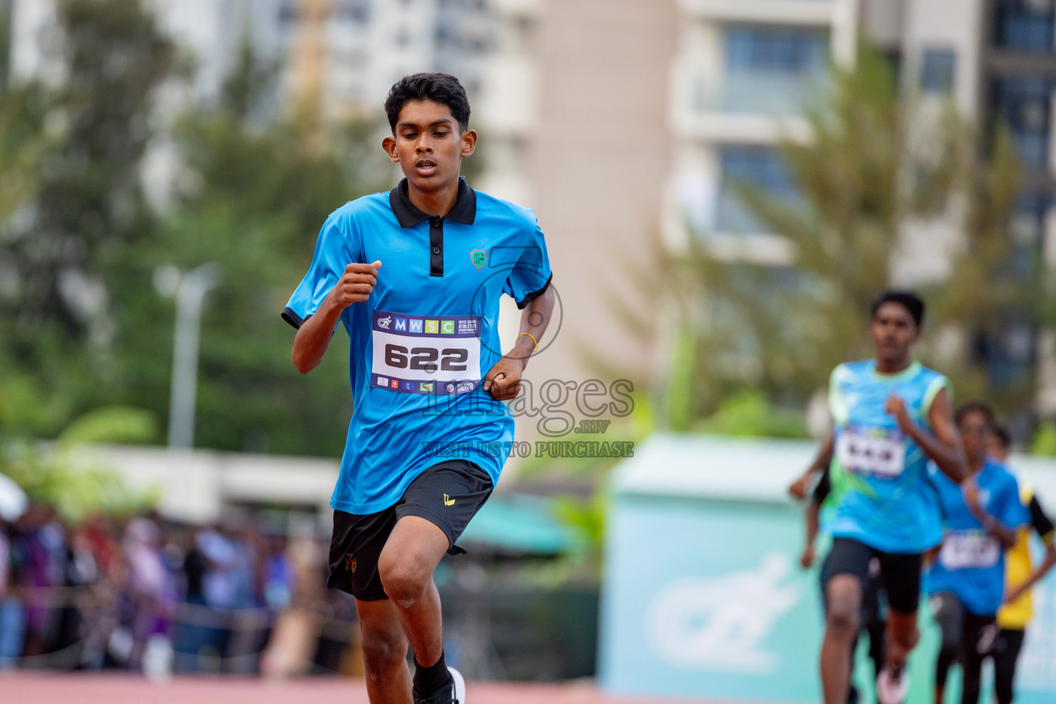 Day 2 of MWSC Interschool Athletics Championships 2024 held in Hulhumale Running Track, Hulhumale, Maldives on Sunday, 10th November 2024. 
Photos by: Hassan Simah / Images.mv