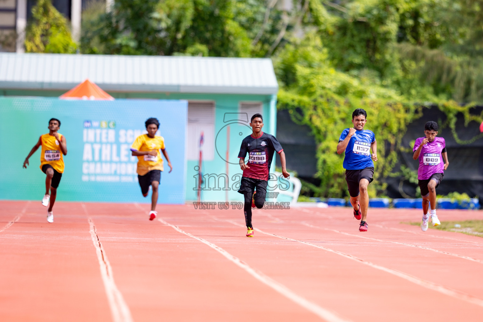 Day 3 of MWSC Interschool Athletics Championships 2024 held in Hulhumale Running Track, Hulhumale, Maldives on Monday, 11th November 2024. 
Photos by: Hassan Simah / Images.mv