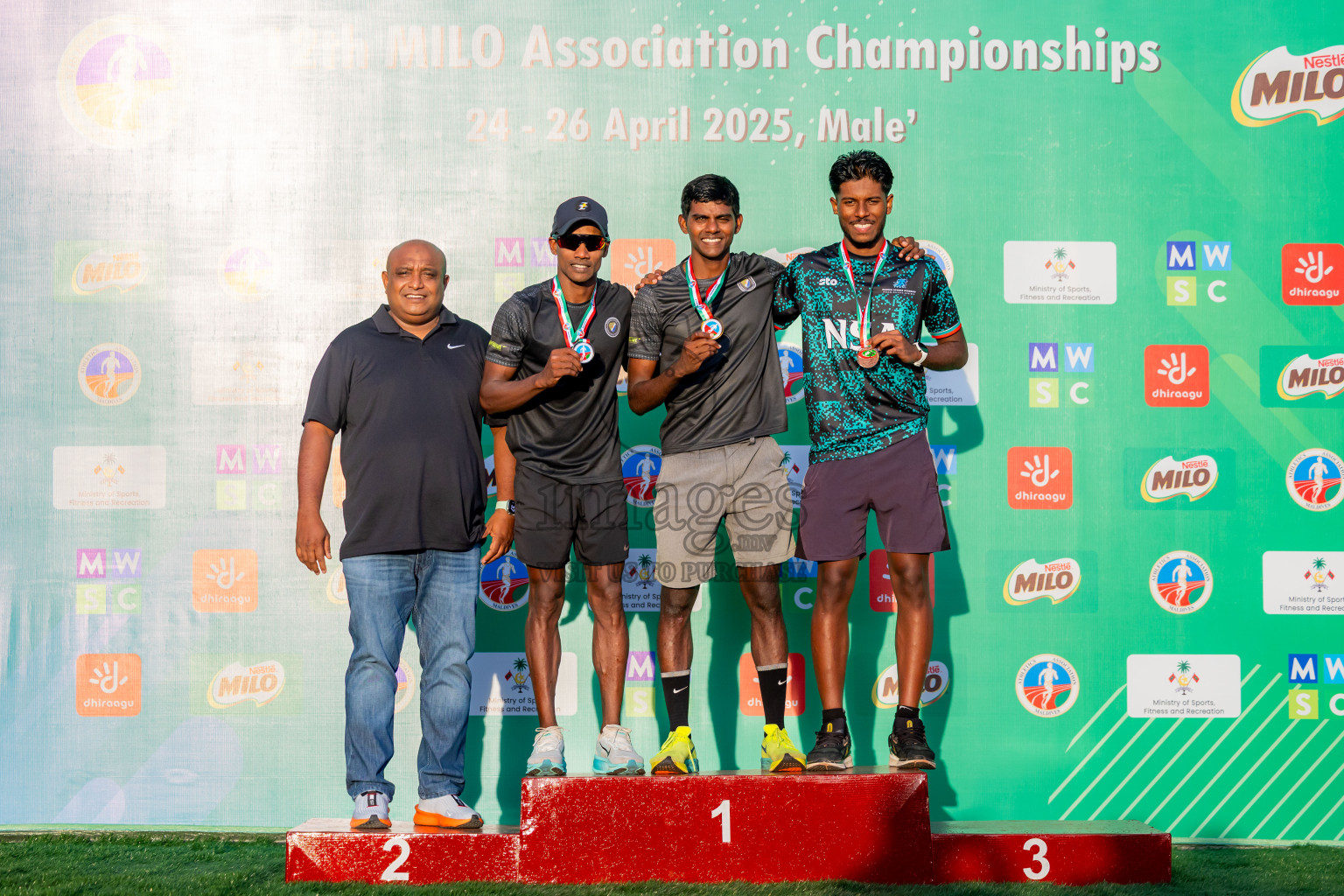 Day 3 of 12th Milo Association Championships was held in Ekuveni Track at Male', Maldives on Saturday, 26th April 2025. Photos: Nausham Waheed / images.mv