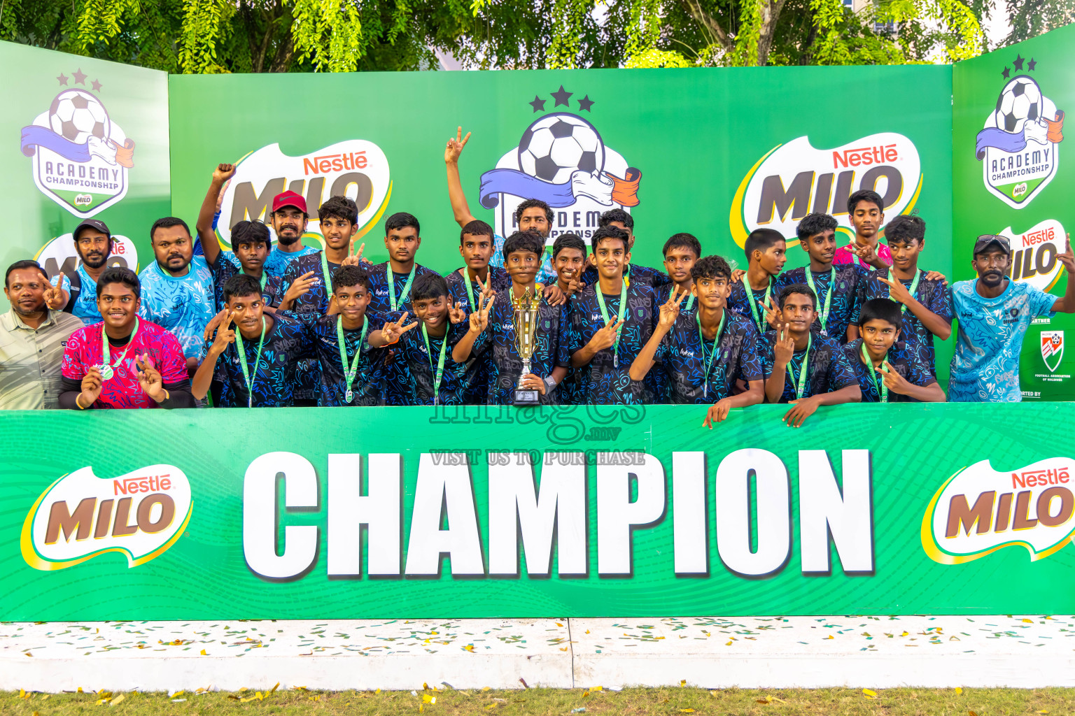 Day 4 of MILO Academy Championship 2024 (U-14) was held in Henveyru Stadium, Male', Maldives on Sunday, 3rd November 2024. Photos: Ismail Thoriq / Images.mv