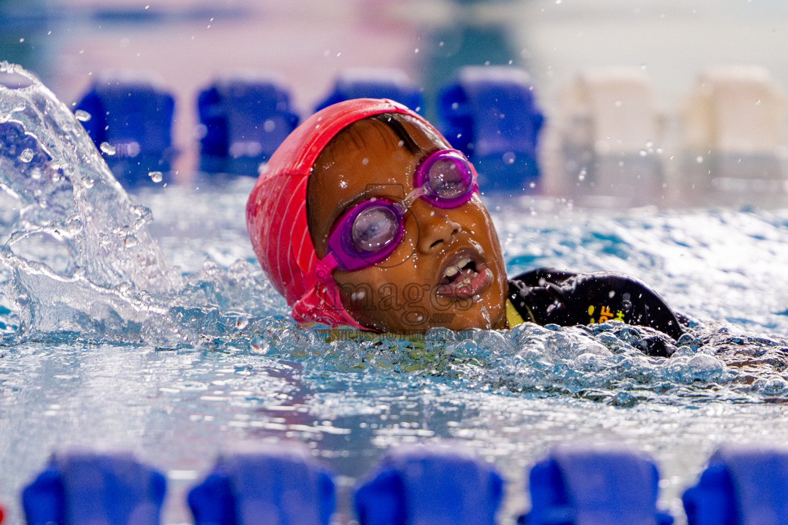 Day 1 of BML 5th National Swimming Kids Festival 2024 held in Hulhumale', Maldives on Monday, 18th November 2024. Photos: Nausham Waheed / images.mv