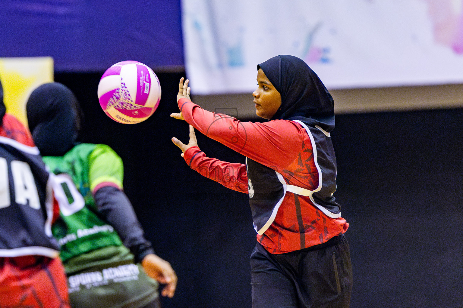 AIS Netball Academy vs Fiontti Sports Academy in Day 2 of 3rd Junior Championship - Netball association of Maldives, held at Social Center on Monday 20th January 2025 . Photos by Nausham Waheed