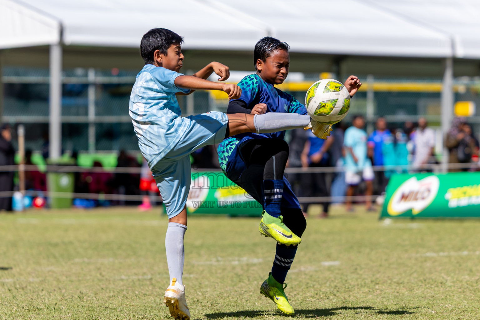 Day 2 of MILO Academy Championship 2025 (U-12) was held at Henveiru Stadium in Male', Maldives on Friday, 2nd May 2025. Photos: Nausham Waheed  / images.mv