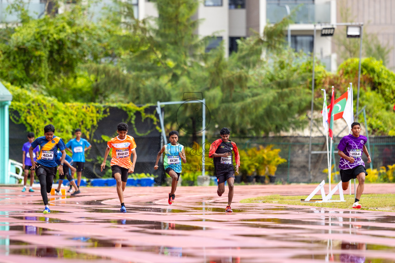 Day 1 of MWSC Interschool Athletics Championships 2024 held in Hulhumale Running Track, Hulhumale, Maldives on Saturday, 9th November 2024. 
Photos by: Ismail Thoriq / images.mv