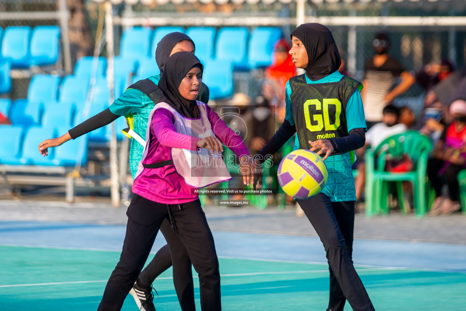 Day 3 of Junior Netball Championship 2022 on 5 March 2022 held in Male', Maldives. Photos by Nausham Waheed & Hassan Simah.
