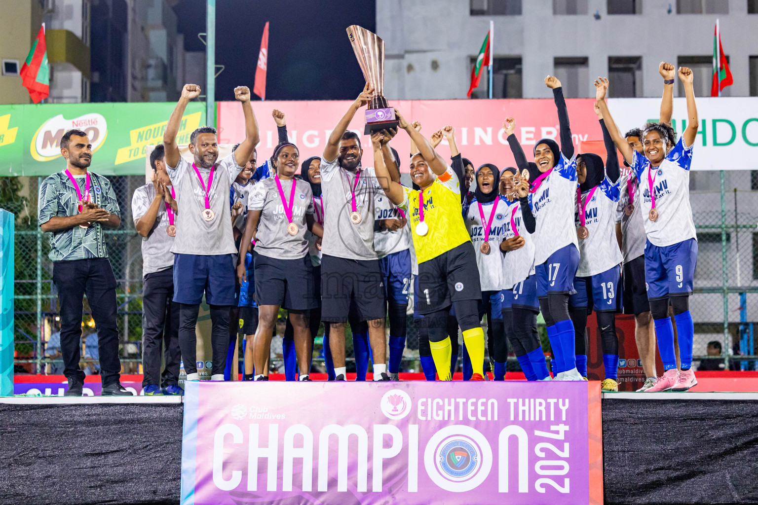 MPL vs POLICE CLUB in Finals of Eighteen Thirty 2024 held in Rehendi Futsal Ground, Hulhumale', Maldives on Sunday, 22nd September 2024. Photos: Nausham Waheed, Shu / images.mv