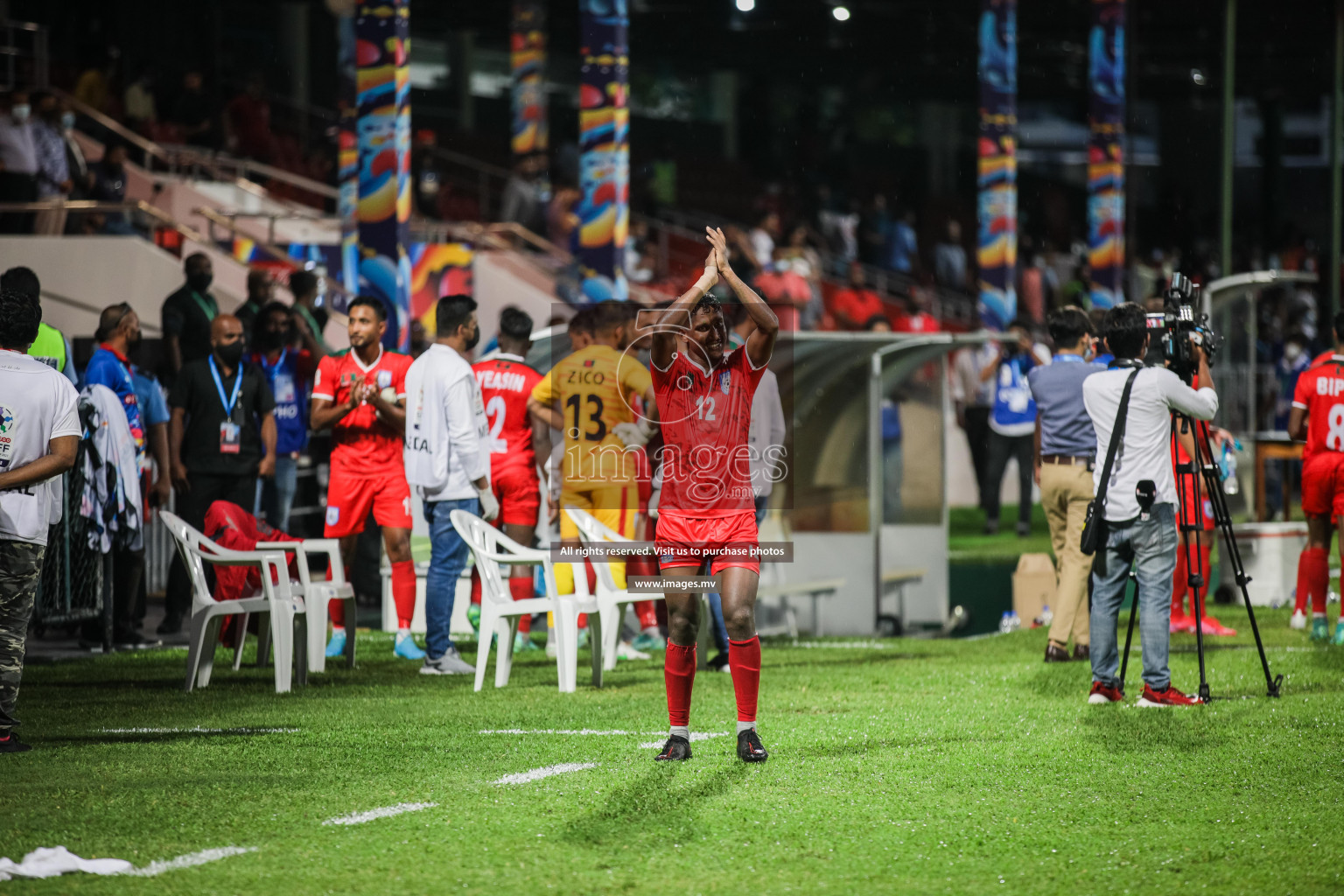 Bangladesh vs Sri Lanka in SAFF Championship 2021 held on 1st October 2021 in Galolhu National Stadium, Male', Maldives