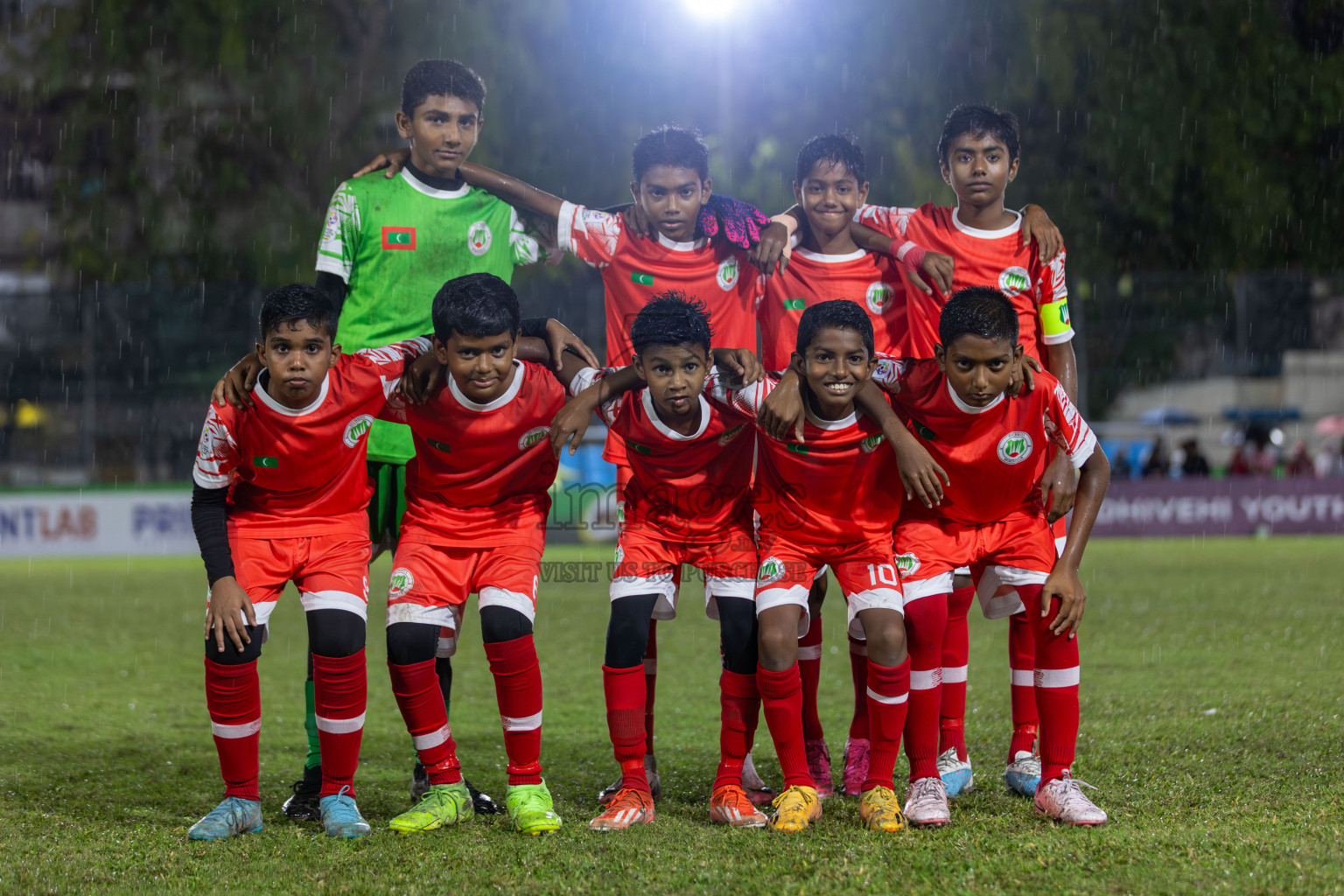 SUS vs Huriyya (U12) in Dhivehi Youth League 2024 - Day 2. Matches held at Henveiru Stadium on 22nd November 2024 , Friday. Photos: Shuu Abdul Sattar/ Images.mv