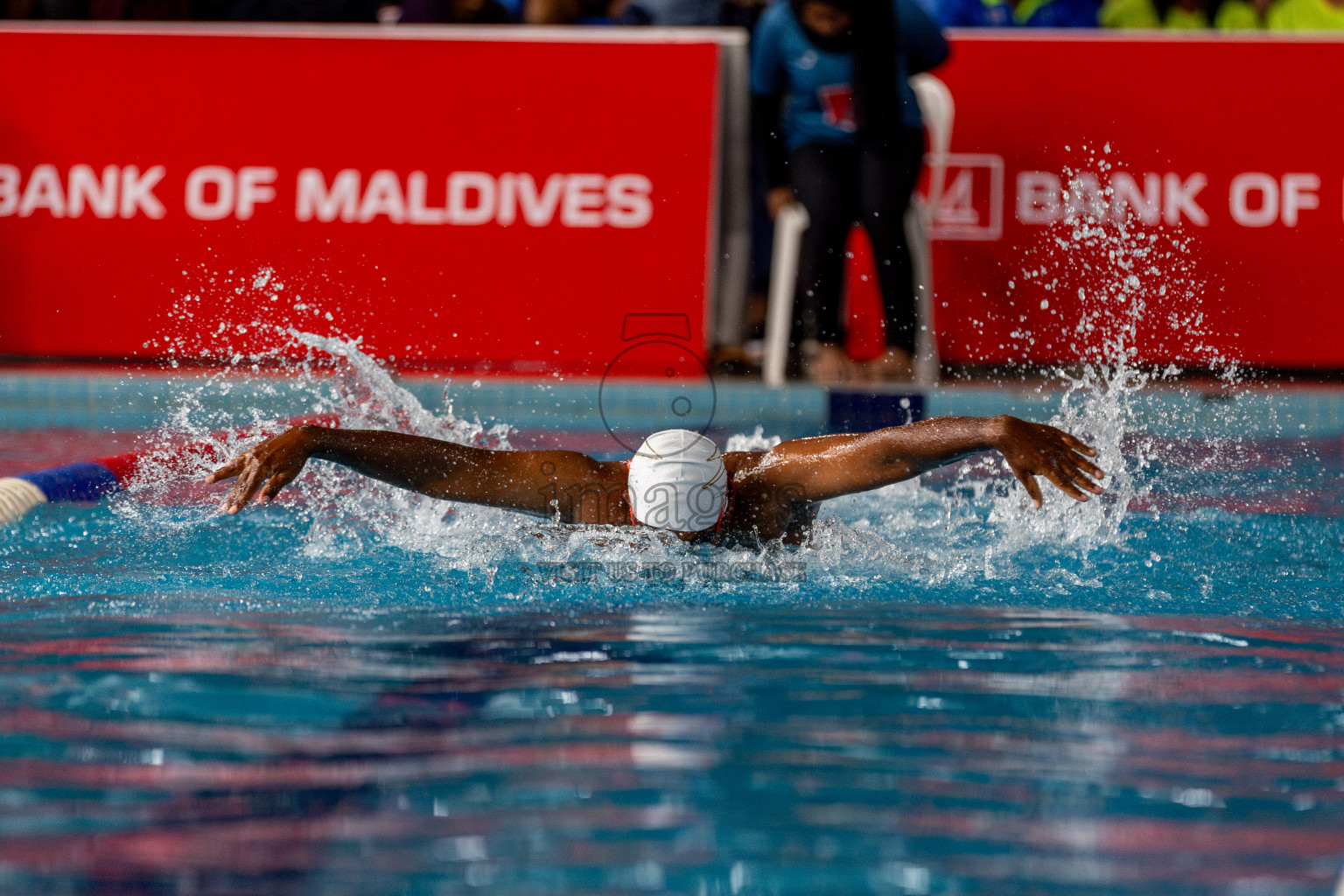 Day 3 of National Swimming Competition 2024 held in Hulhumale', Maldives on Sunday, 15th December 2024. Photos: Hassan Simah / images.mv