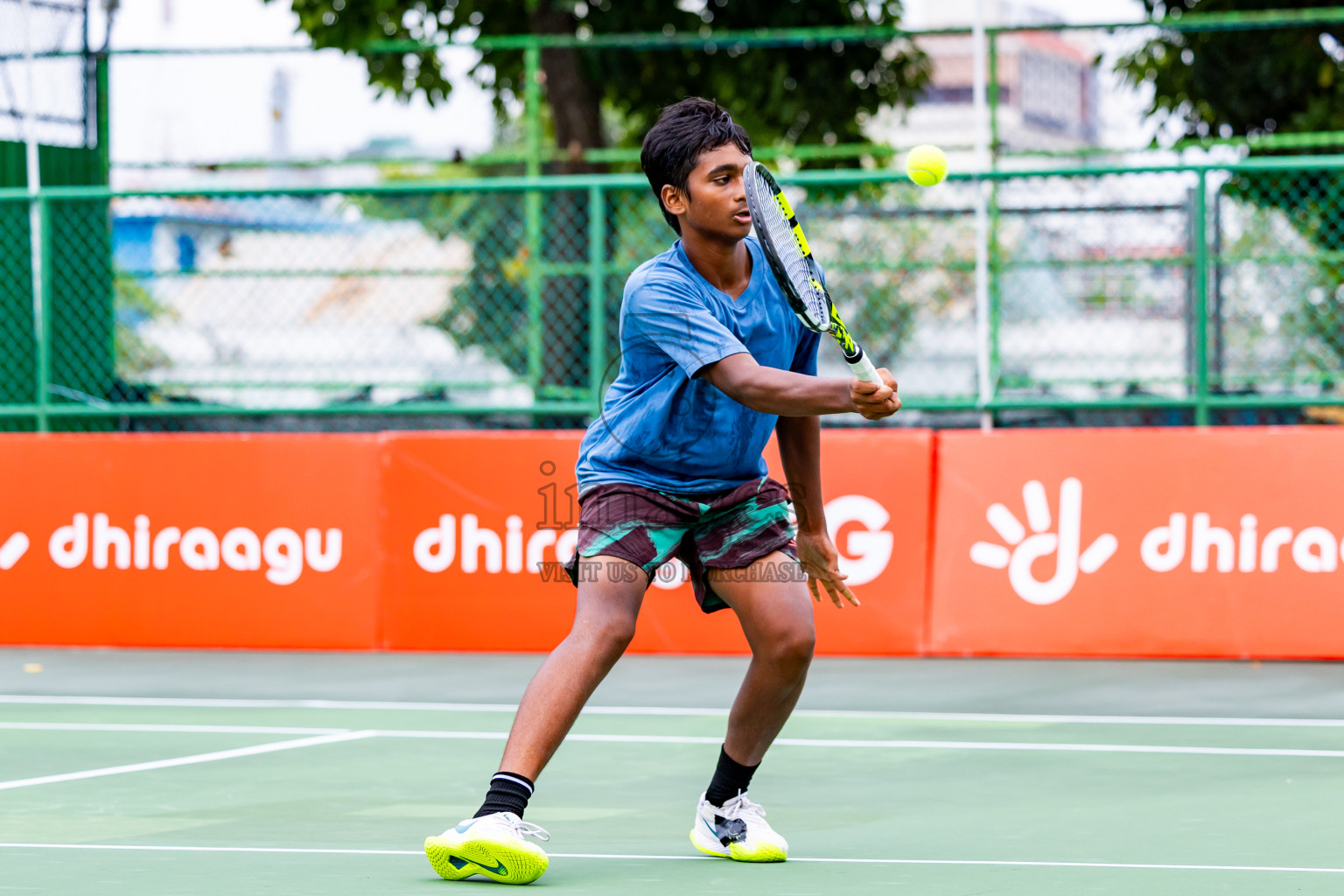 Day 5 of ATF Maldives Junior Open Tennis was held in Male' Tennis Court, Male', Maldives on Monday, 16th December 2024. Photos: Nausham Waheed/ images.mv