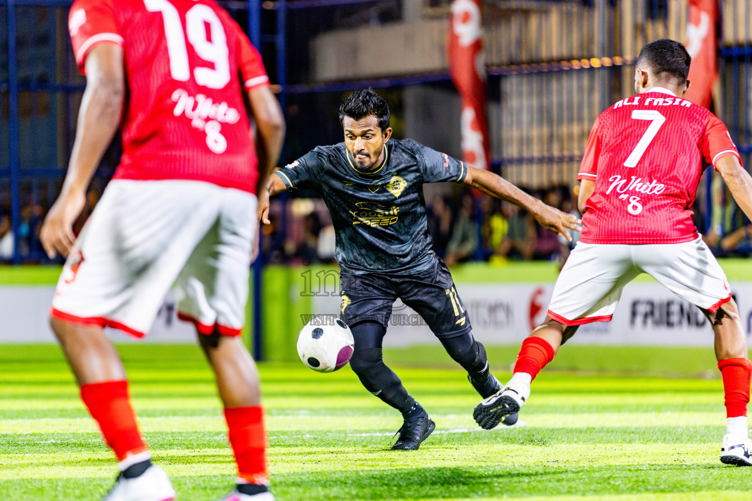 Afro FC vs CC Sports Club in Day 3 of Eydhafushi Futsal Cup 2024 was held on Wednesday, 10th April 2024, in B Eydhafushi, Maldives Photos: Nausham Waheed / images.mv