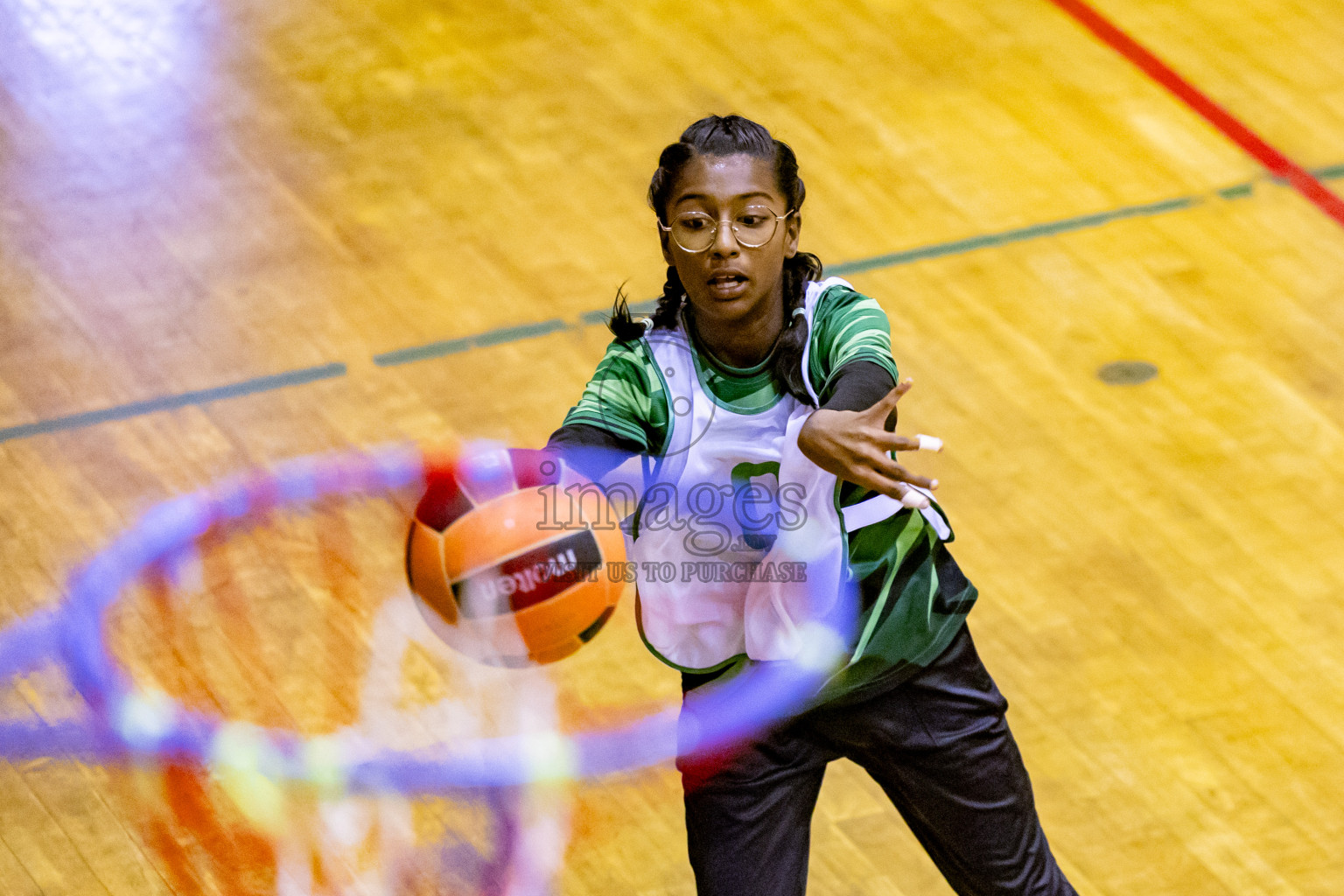 Day 13 of 25th Inter-School Netball Tournament was held in Social Center at Male', Maldives on Saturday, 24th August 2024. Photos: Hassan Simah / images.mv