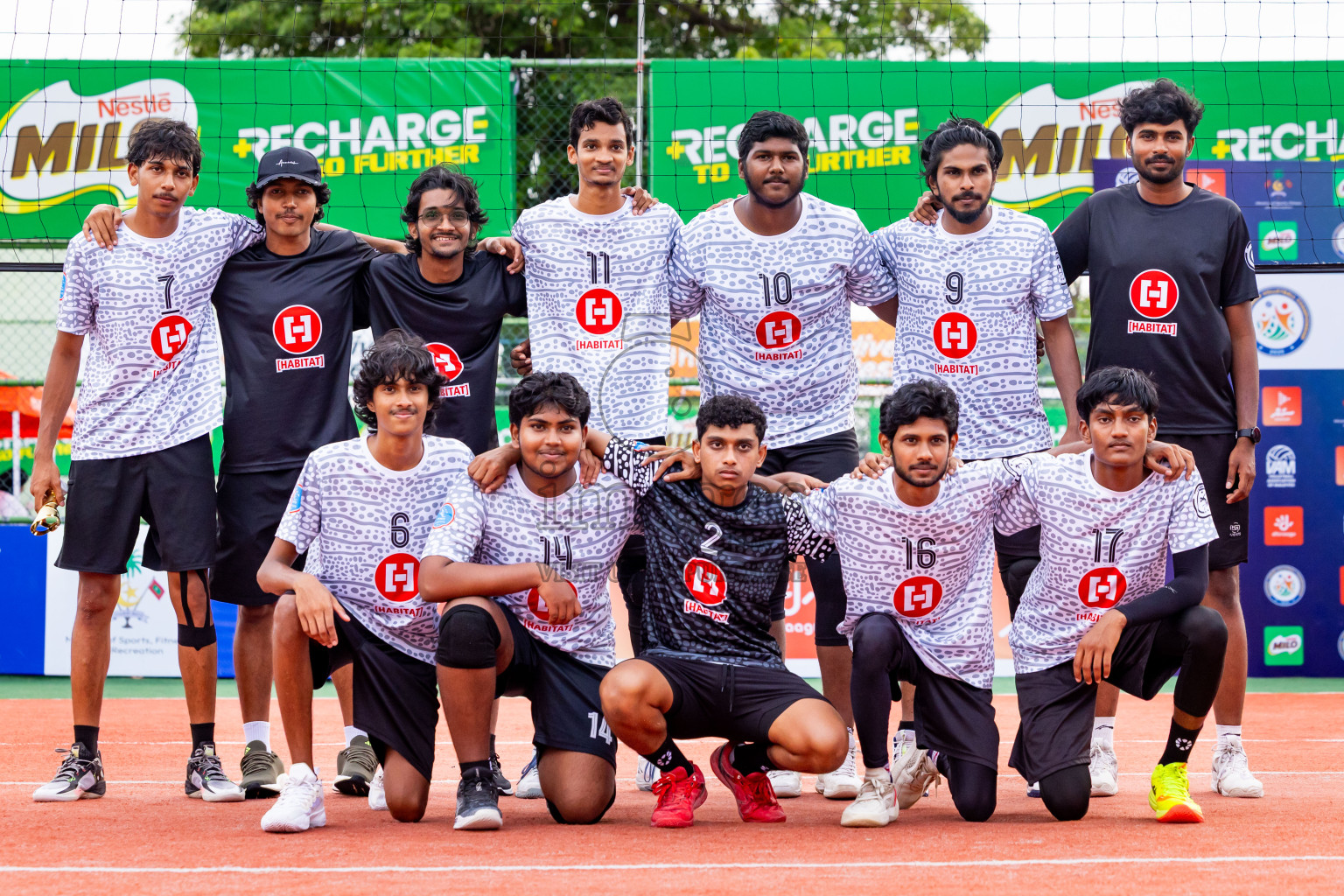 Club rising star academy vs Sports club city in Milo National Junior Volleyball Championship 2025 Day 2 was held on Sunday, 23rd November 2025 at Ekuveni Turf Court Male', Maldives. Photos: Nausham Waheed / images.mv